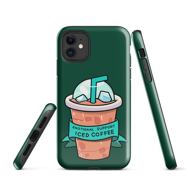 Emotional Support Iced Coffee iPhone® Tough Case product image (1)