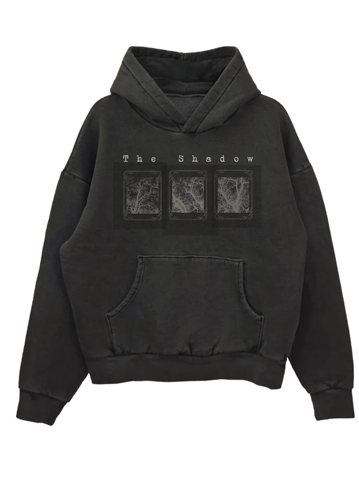 The Shadow solar print vintage dye hoodie product image (1)