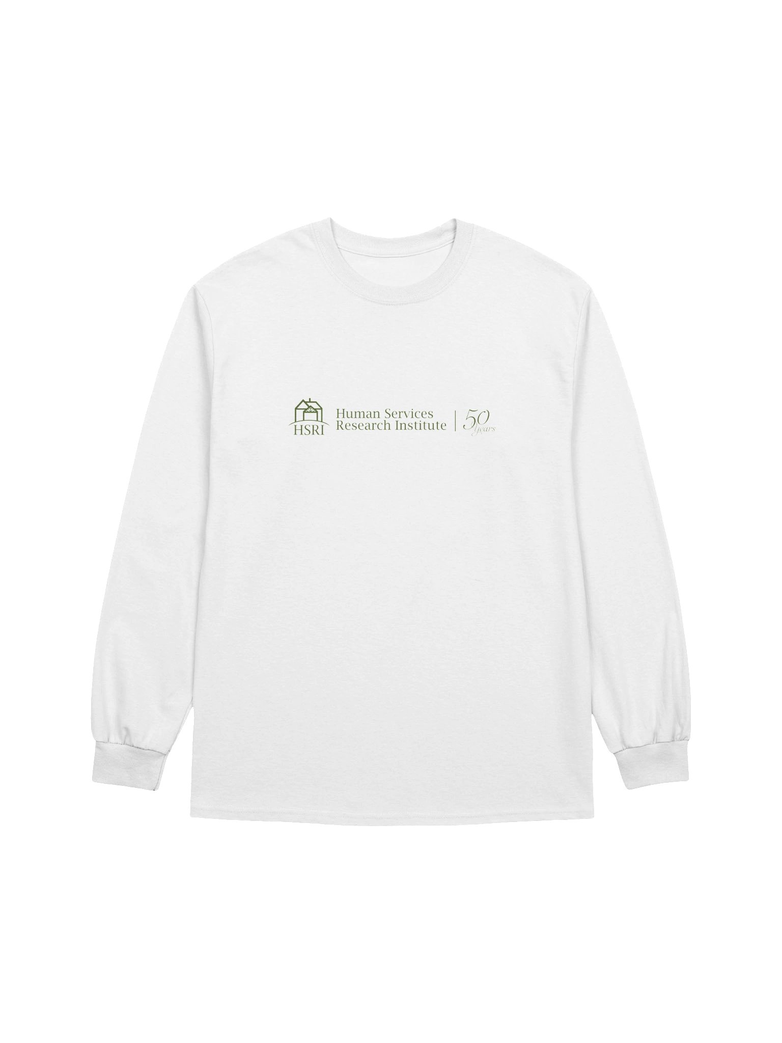 HSRI 50th Anniversary Crewneck Long-Sleeved Shirt - White product image (1)