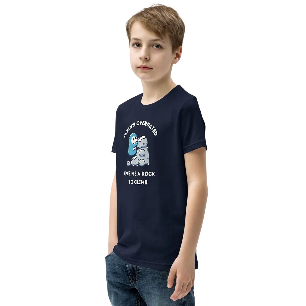 Flying's Overrated - Youth Climbing T-Shirt product image (39)