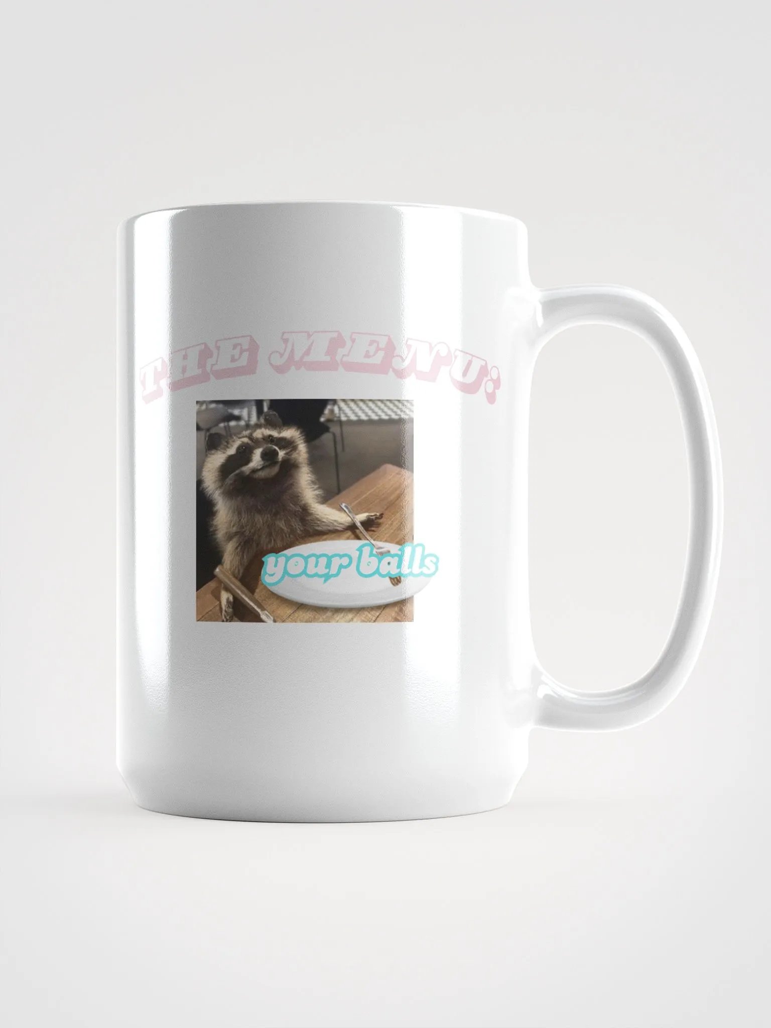 The Menu: Your Balls, Raccoon Mug, Large product image (2)