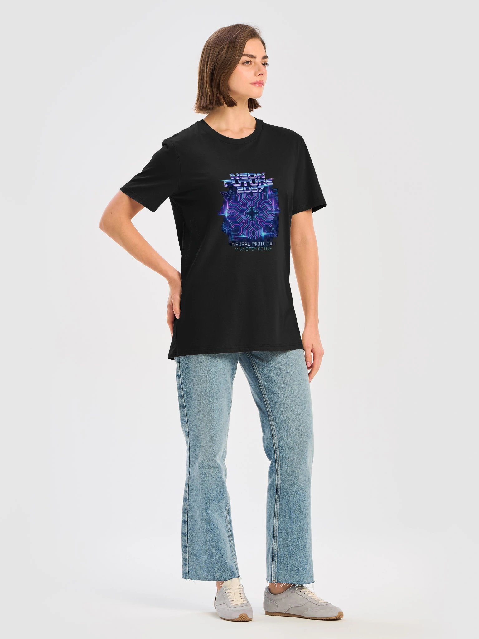 Neon Future 2087 Cyber Circuit Tee product image (3)