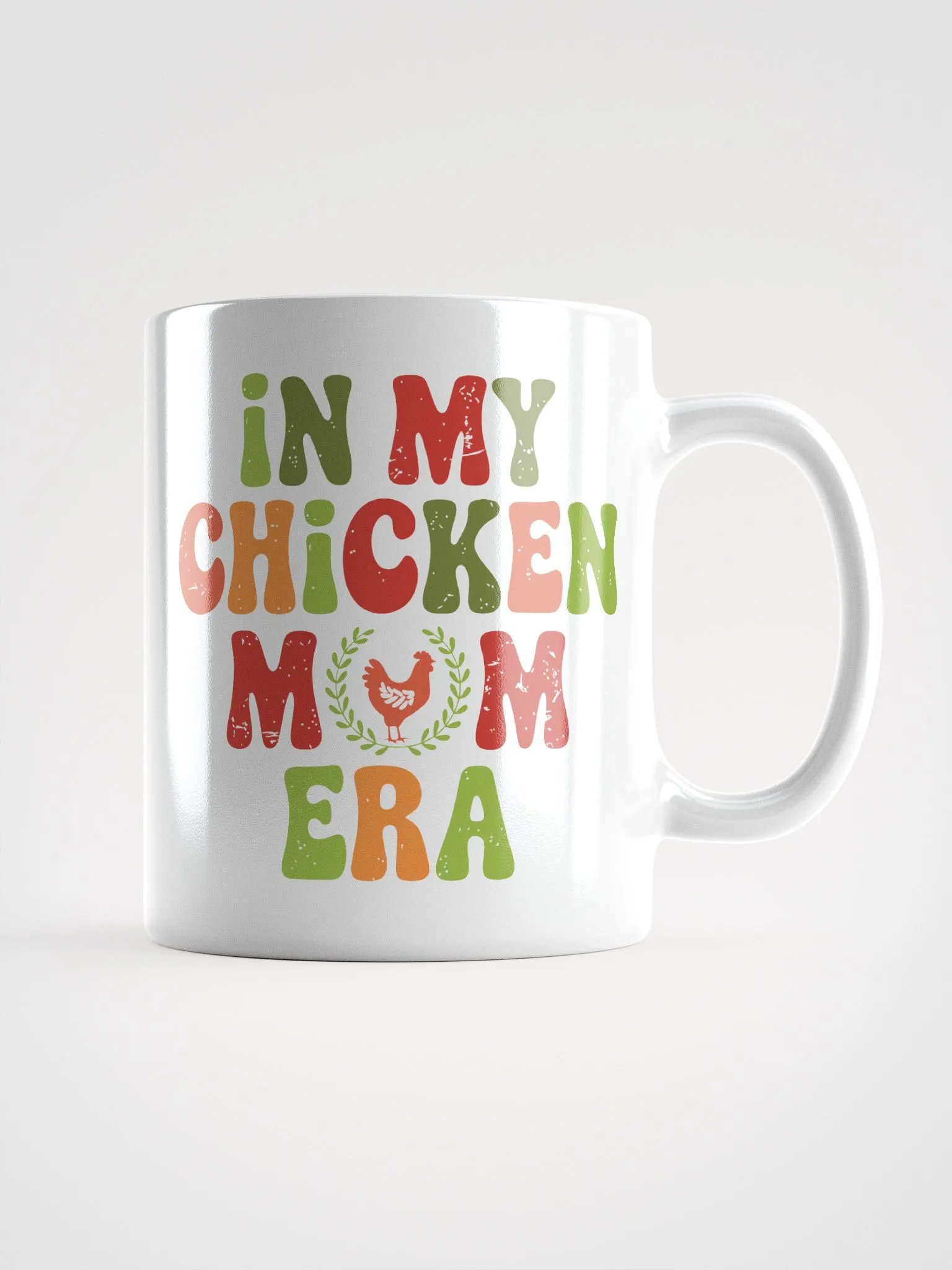 Colorful Chicken Mom Era Mug product image (2)