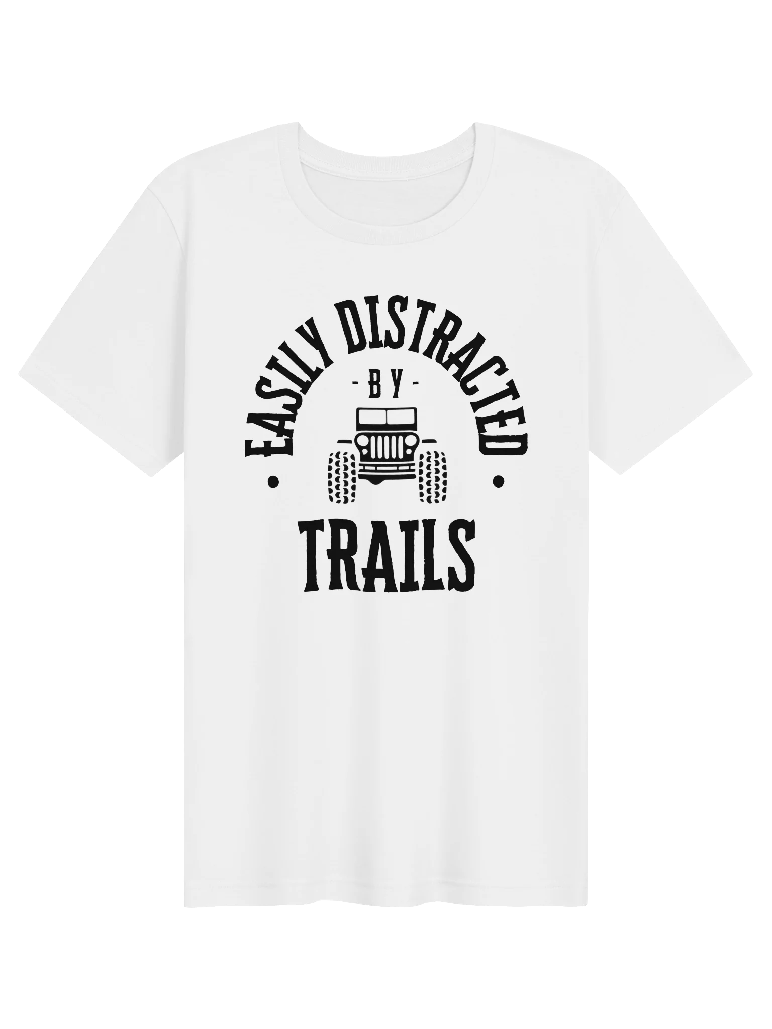 Distracted by Trails Supersoft Tee - Black Logo product image (1)