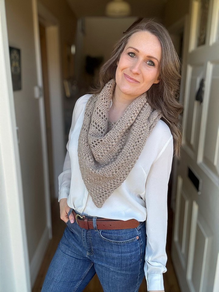 Richmond Crescent Shawl Crochet Pattern product image (1)