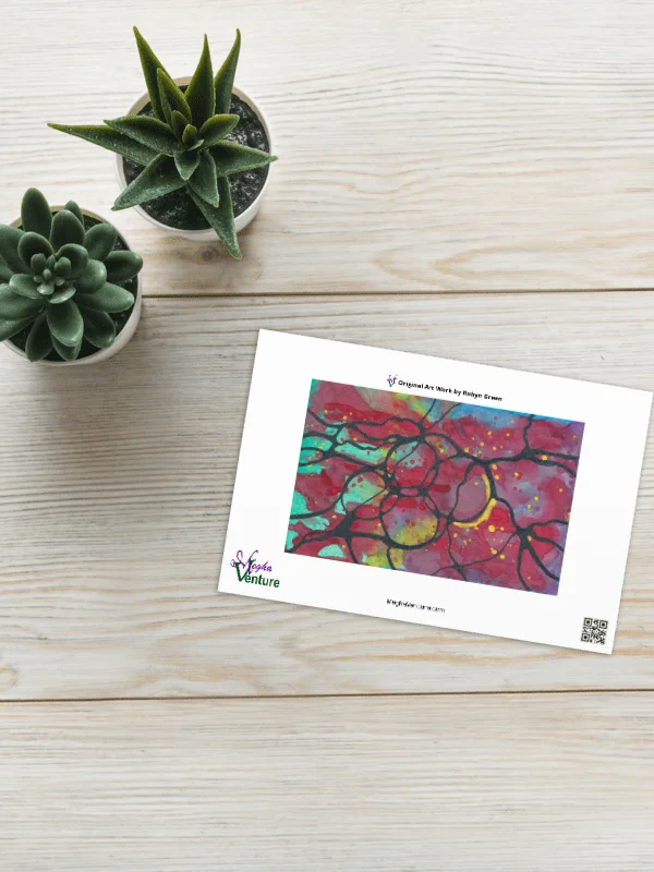 Abstract Ink & Watercolor Blank Card product image (5)
