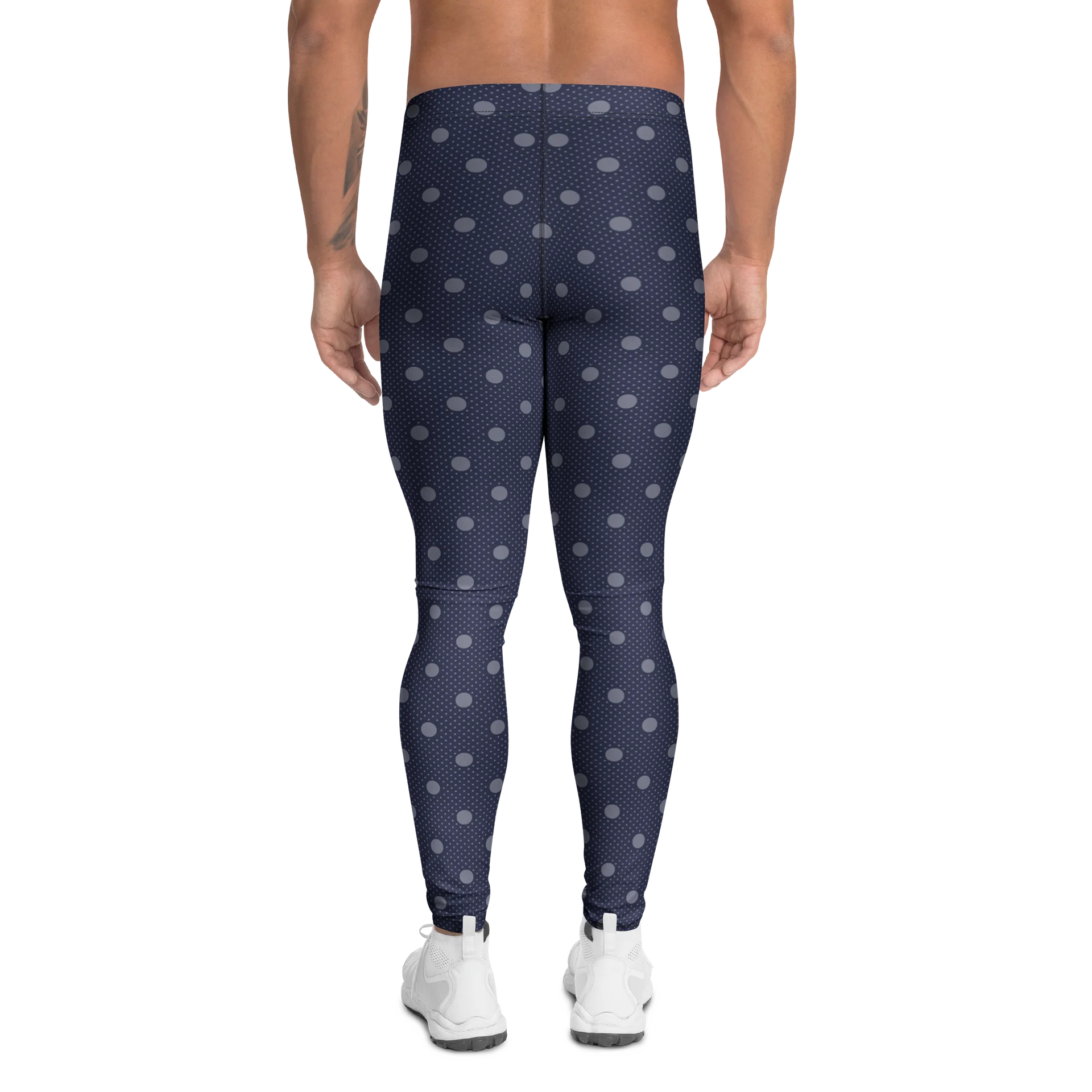 Comfortable Men's Leggings with Modern Polka Dots Design product image (2)