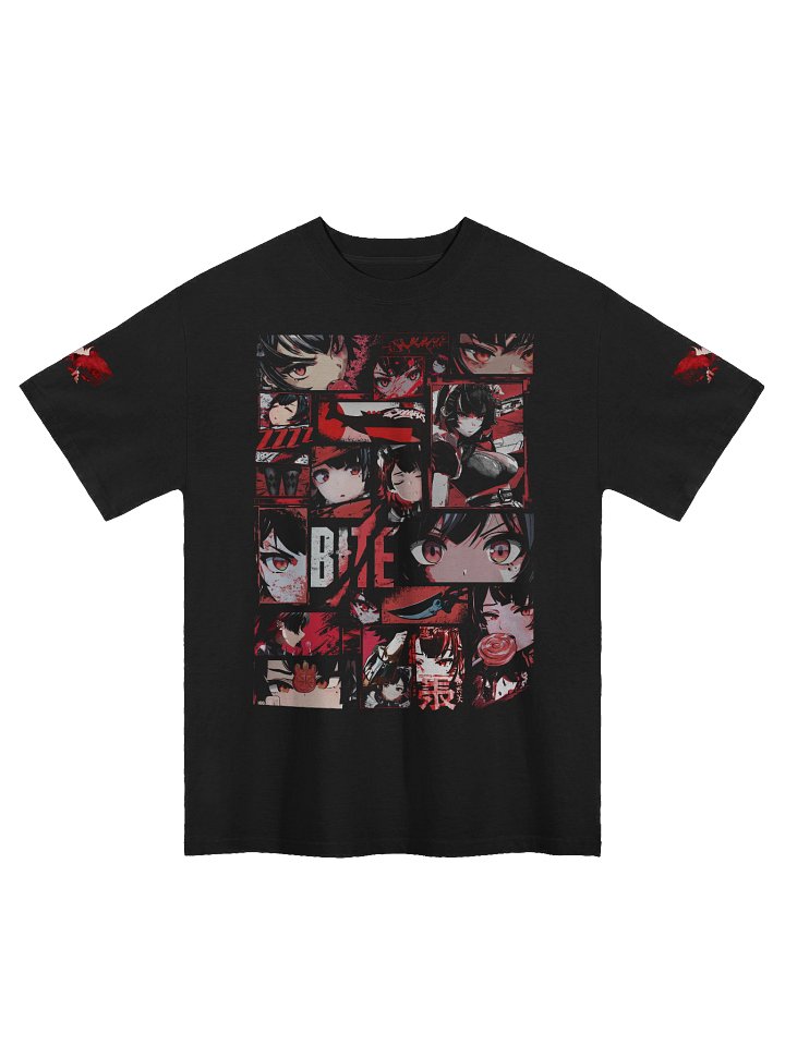 Double Shoulder print Ellen Joe Premium Oversized Heavyweight Fabric T-Shirt product image (1)