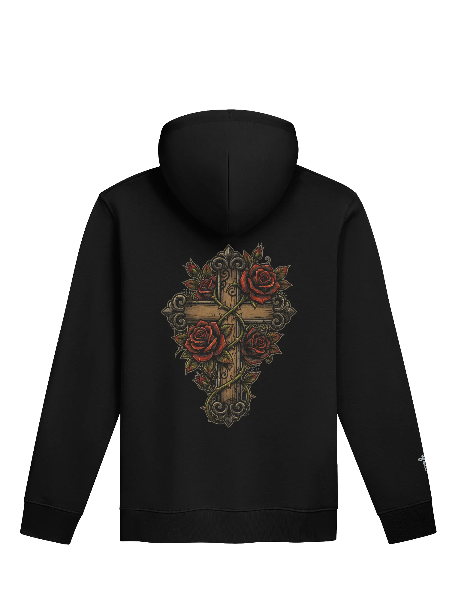 ONE KING The Gift 100% Organic Cotton Premium Street Hoodie with embroidered sleeve logo product image (1)