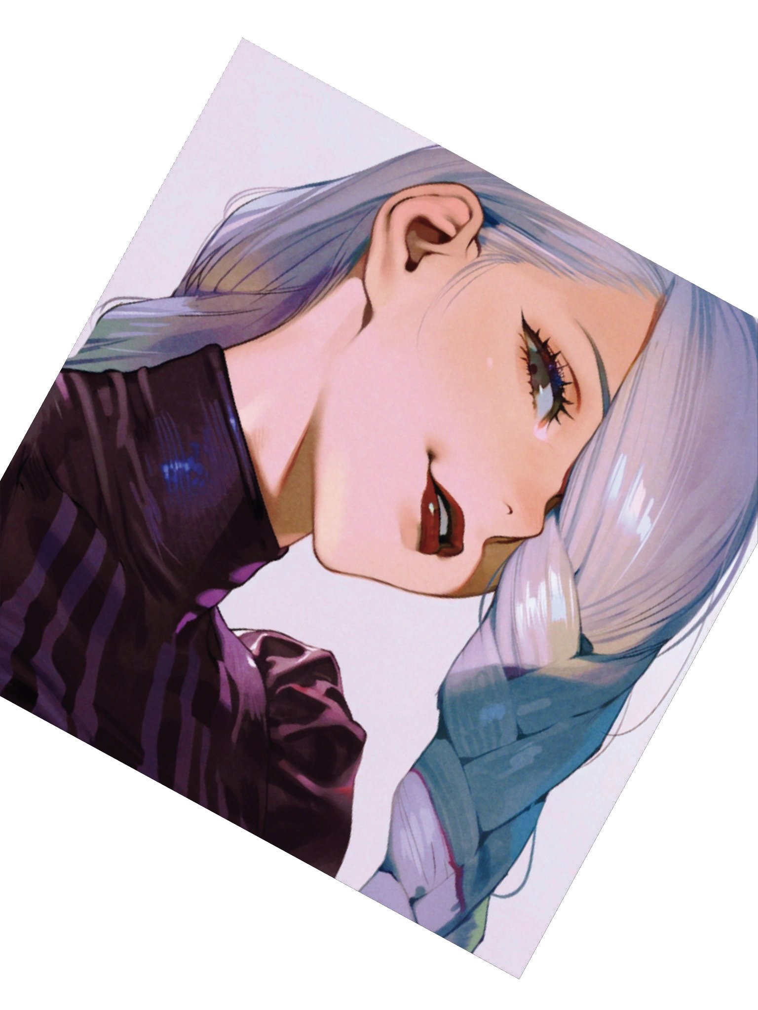 White Hair Mother Square and Tall Sticker product image (2)