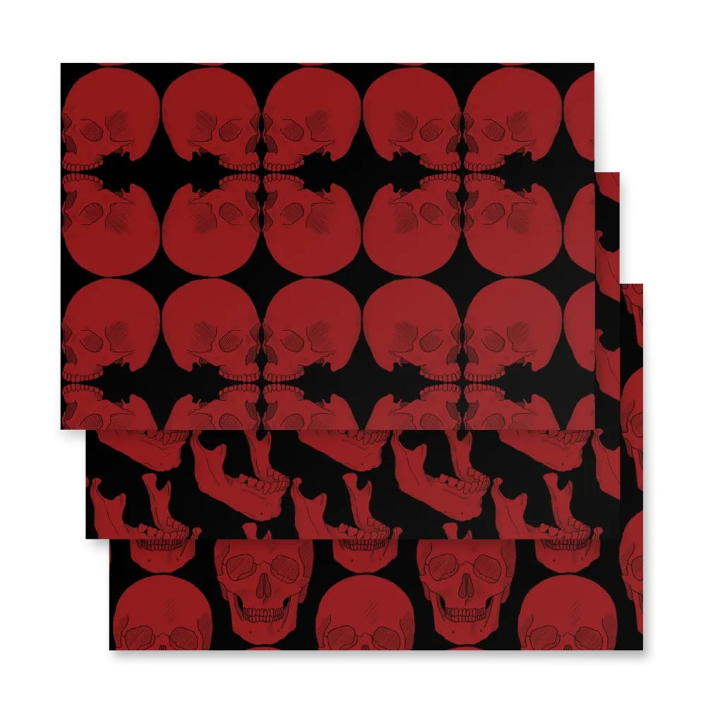 Skulls wrapping paper product image (4)