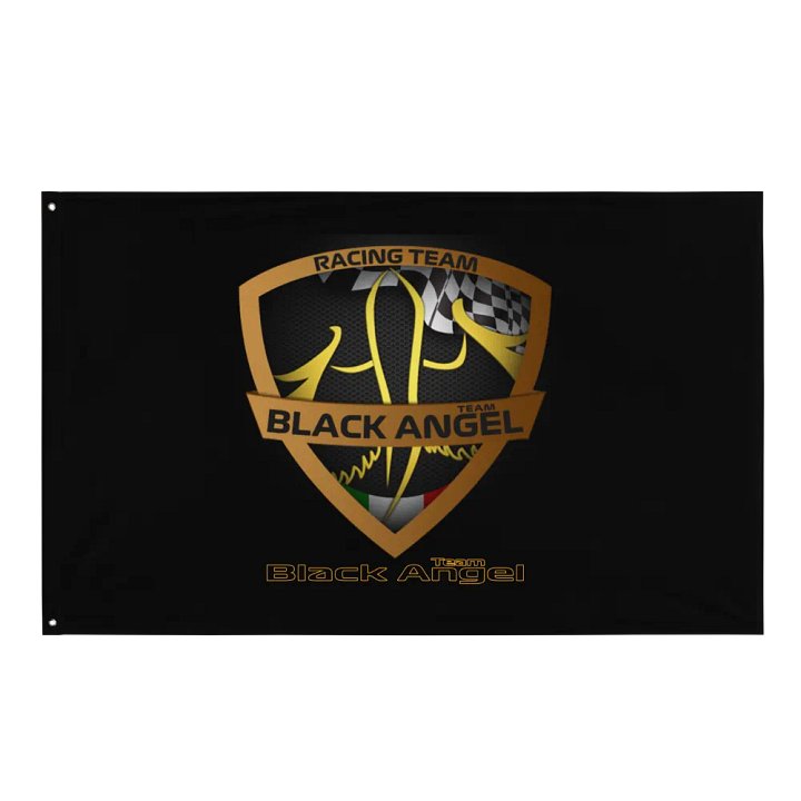 Golden Racing Team Flag Black product image (1)