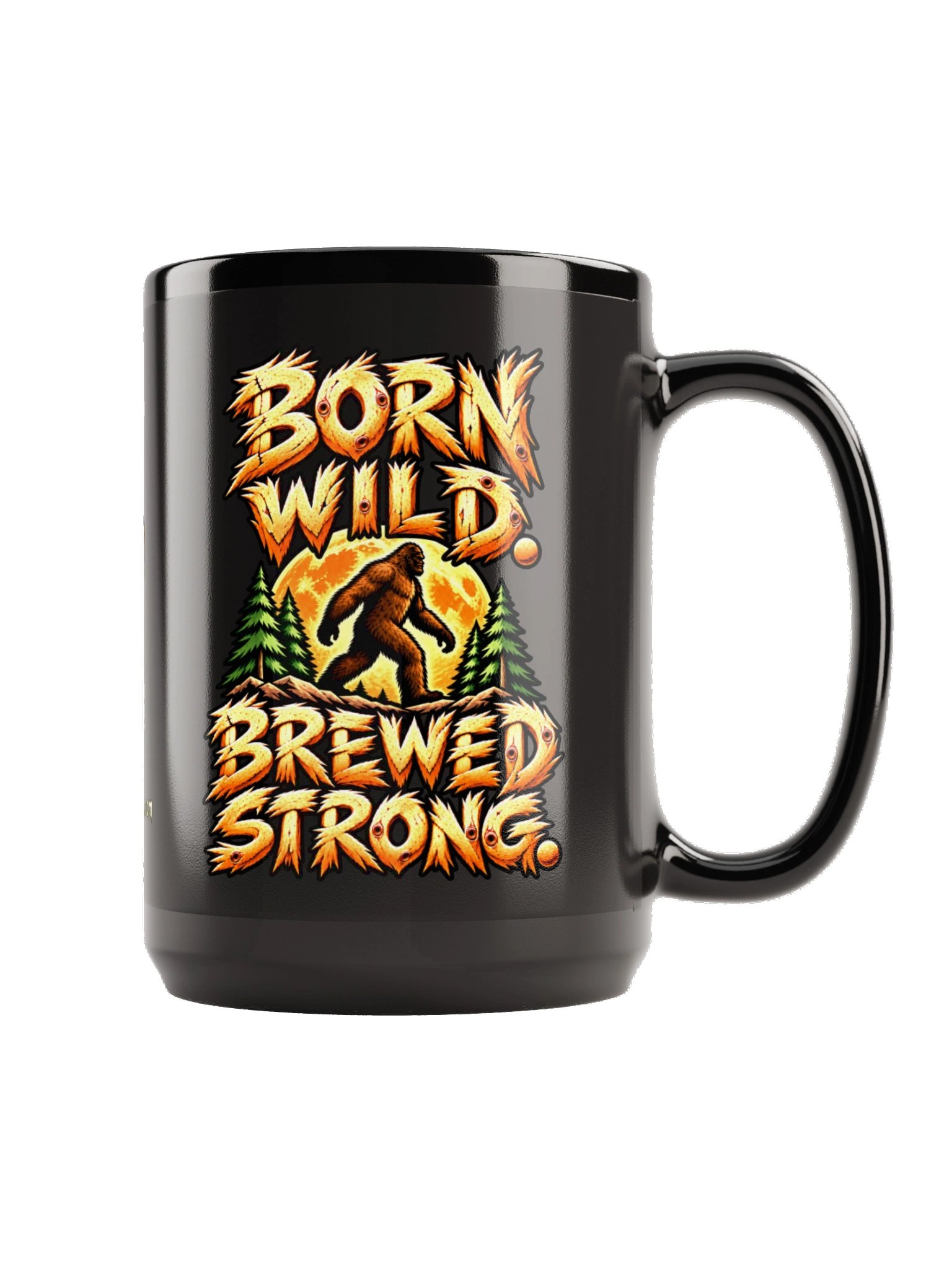 Sasquatch “Born Wild” Black Mug product image (3)