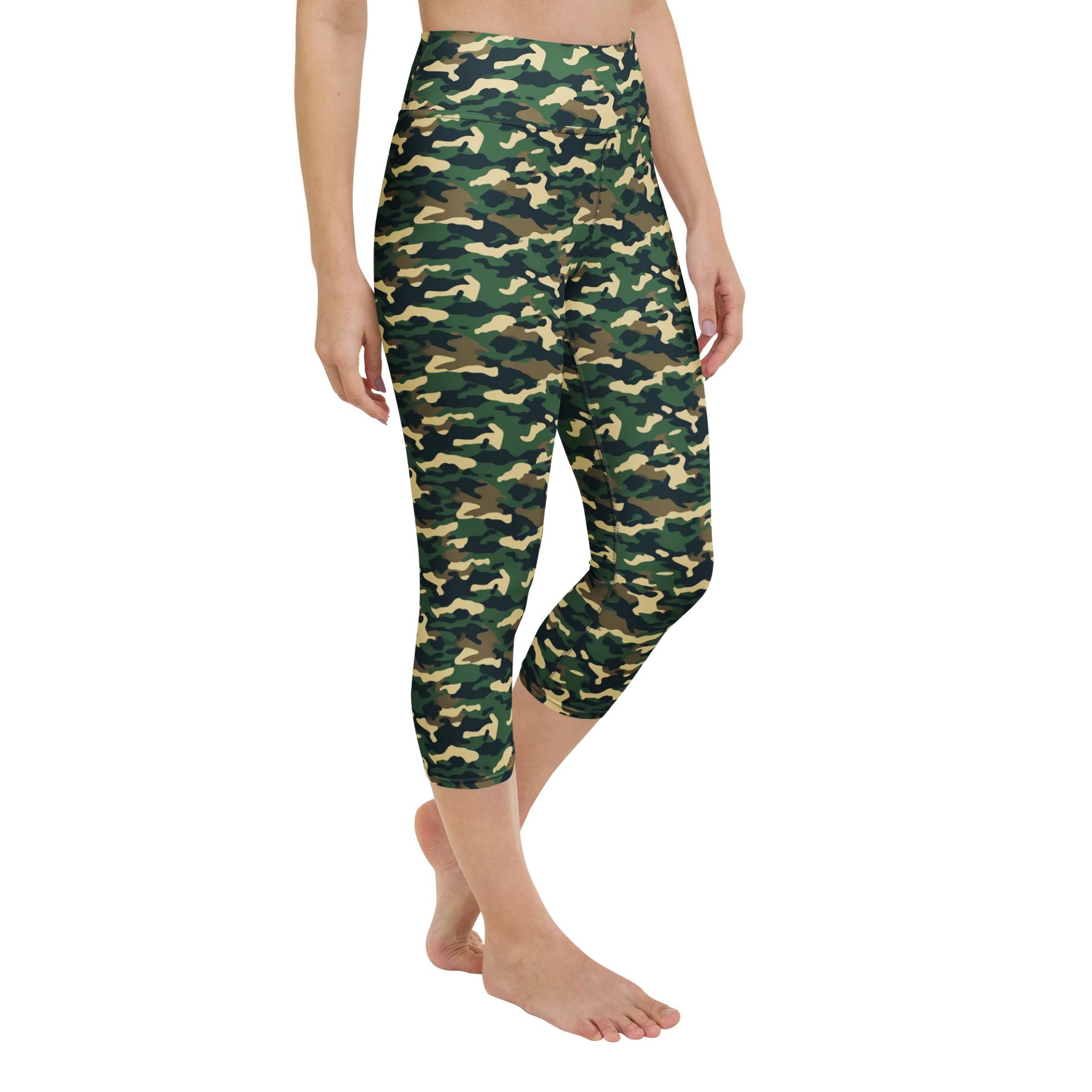 Jungle Camo Yoga Capri Leggings product image (3)