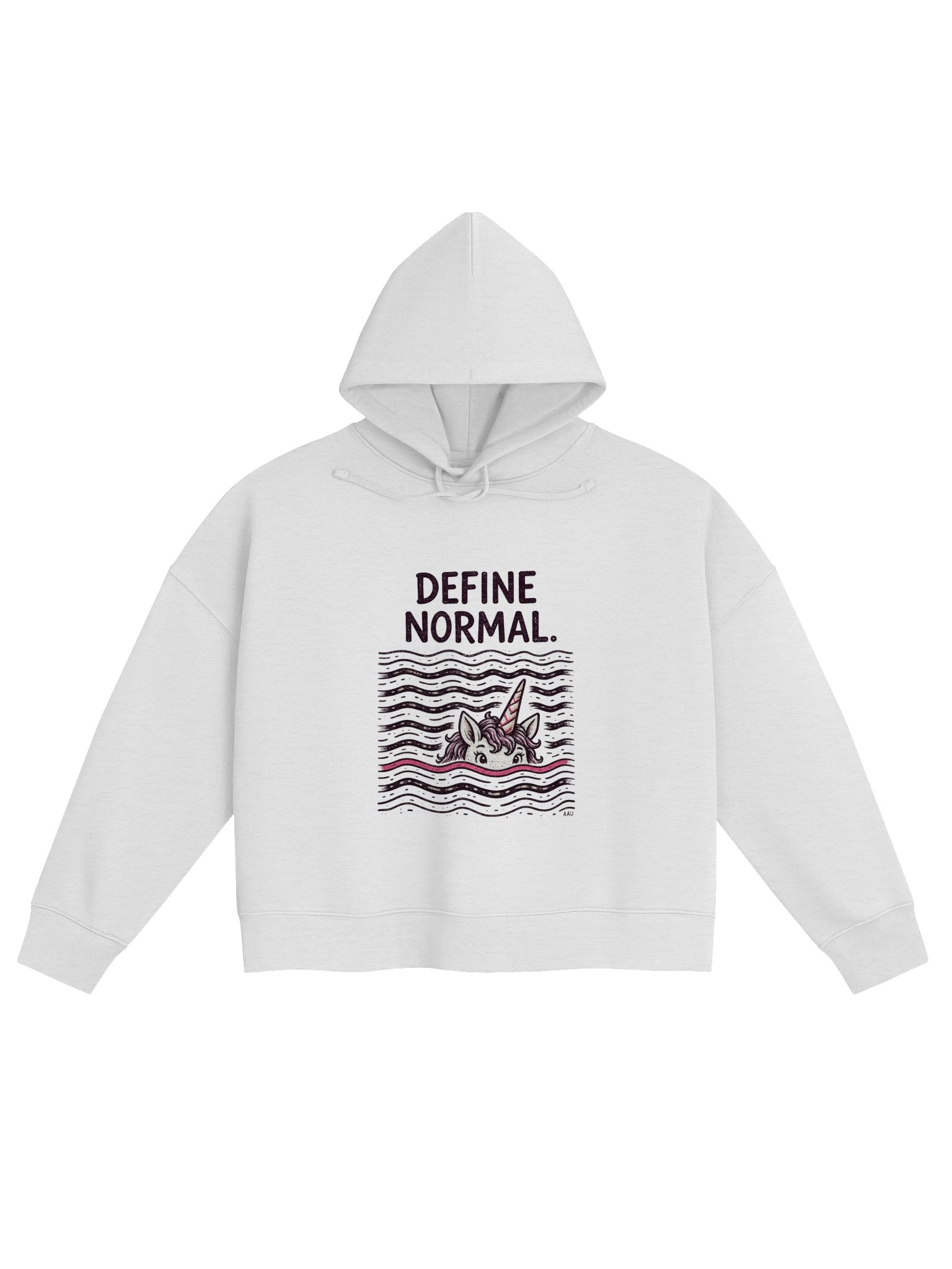 Define Normal, geophysically Crop Hoodie product image (1)