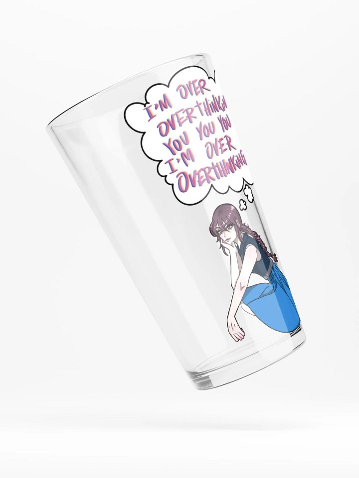 Over Overthinking Anime Glass product image (1)
