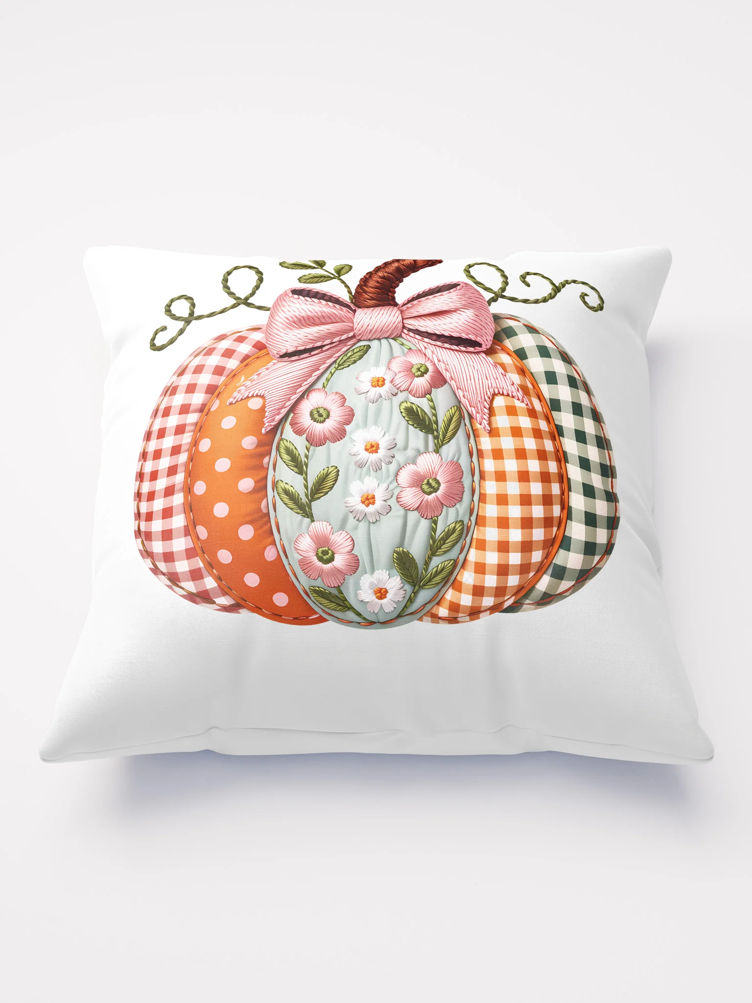 Patchwork Pumpkin Pillow product image (1)