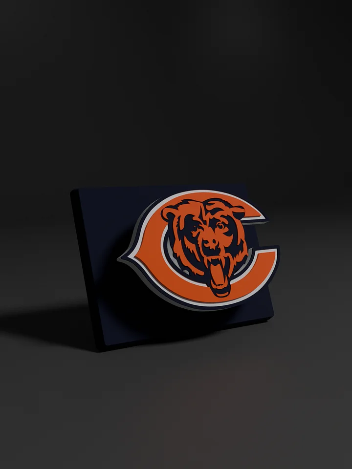 Chicago Bears 3D Printed Floating Logo Sign (Digital File Only) product image (1)