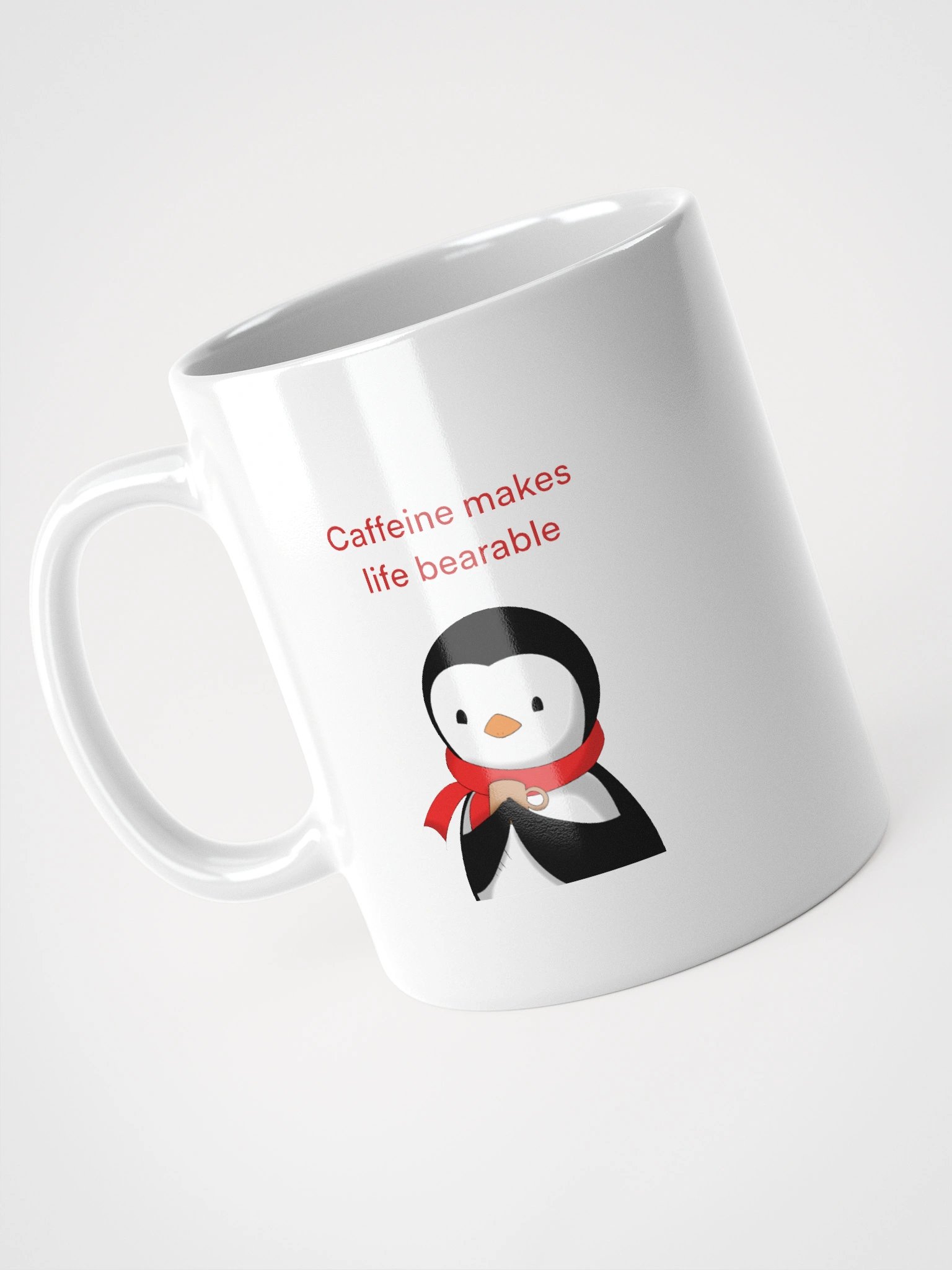 Caffeine Enjoyer White Glossy Mug product image (4)