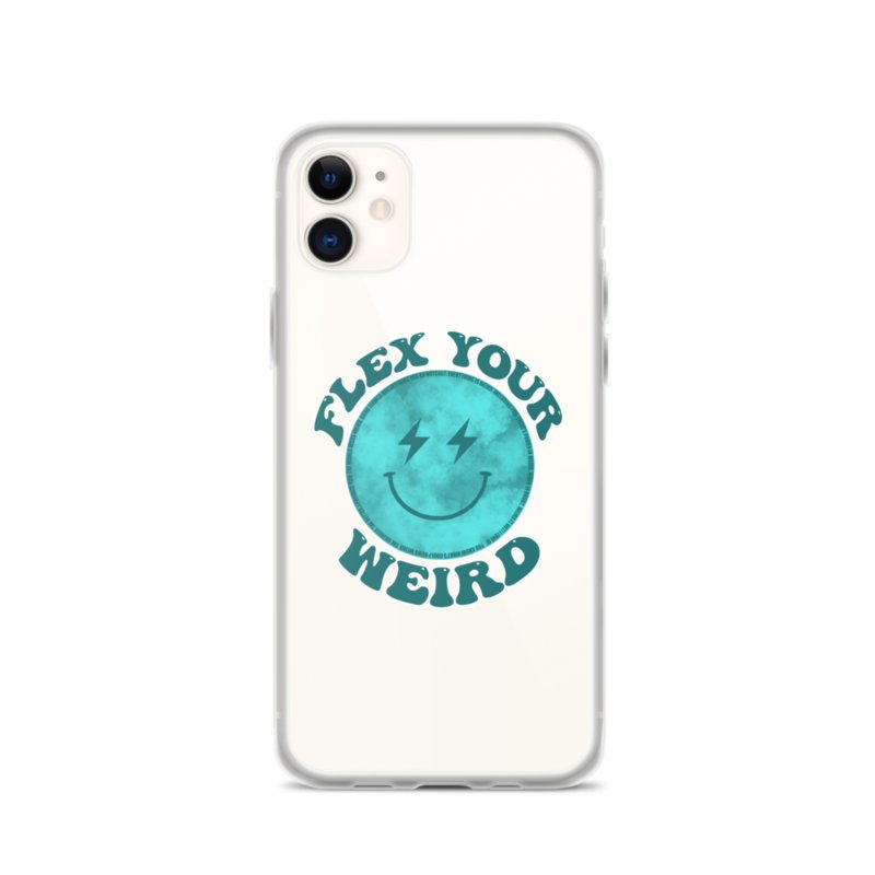 'Flex Your Weird' iPhone Case - Clear product image (3)