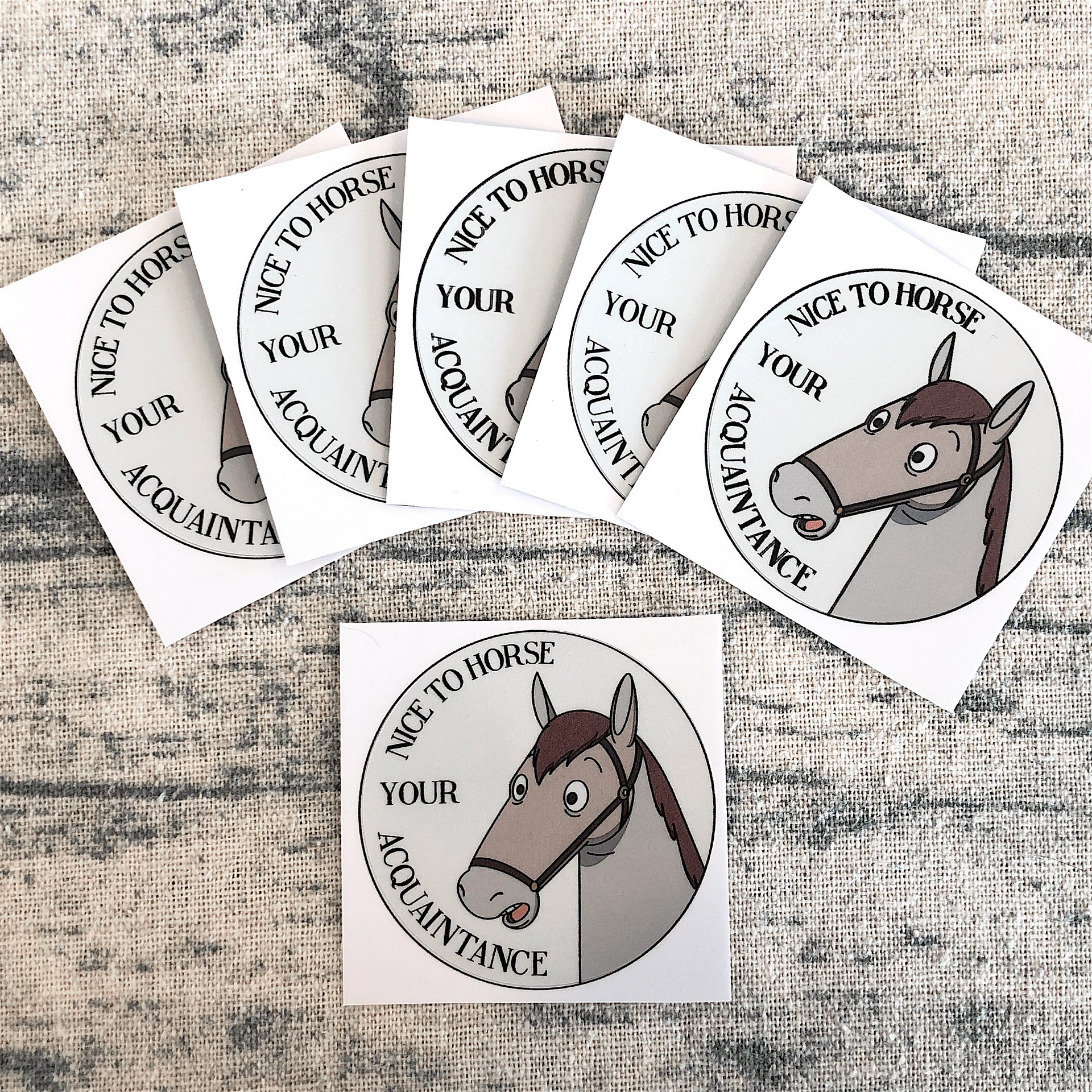 Nice To Horse Your Acquaintance - 2" Vinyl Sticker product image (3)