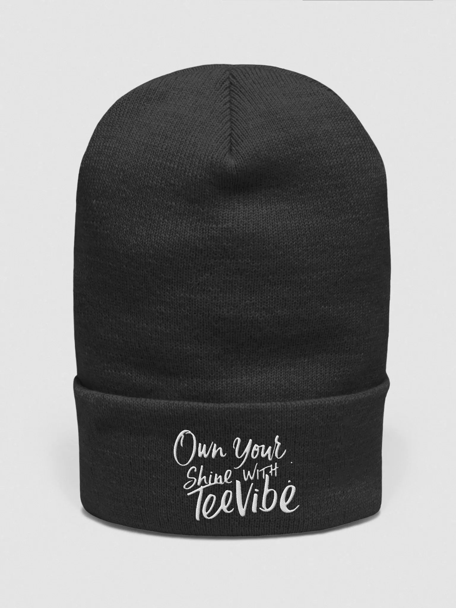 White Vision Cuffed Beanie product image (1)