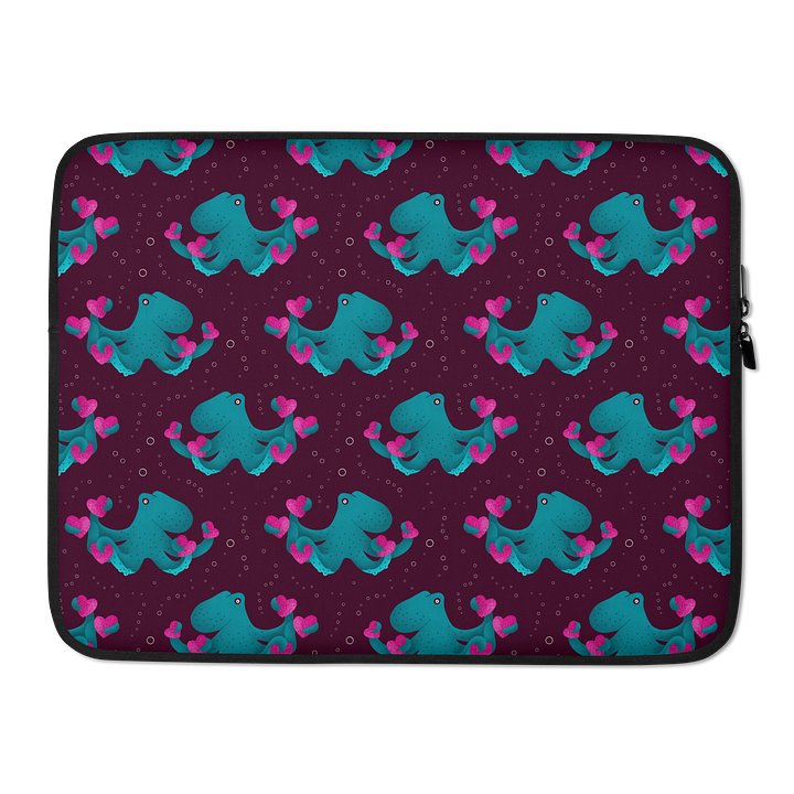 Octopus and Hearts Laptop Sleeve product image (2)