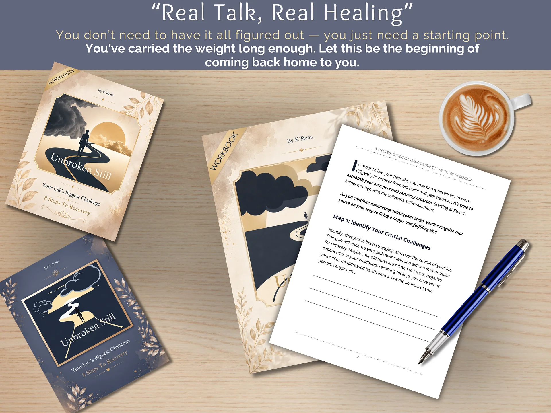 Unbroken Still: Your Life's Biggest Challenge – 8 Steps to Recovery Healing eBook, Action Guide & Workbook product image (6)