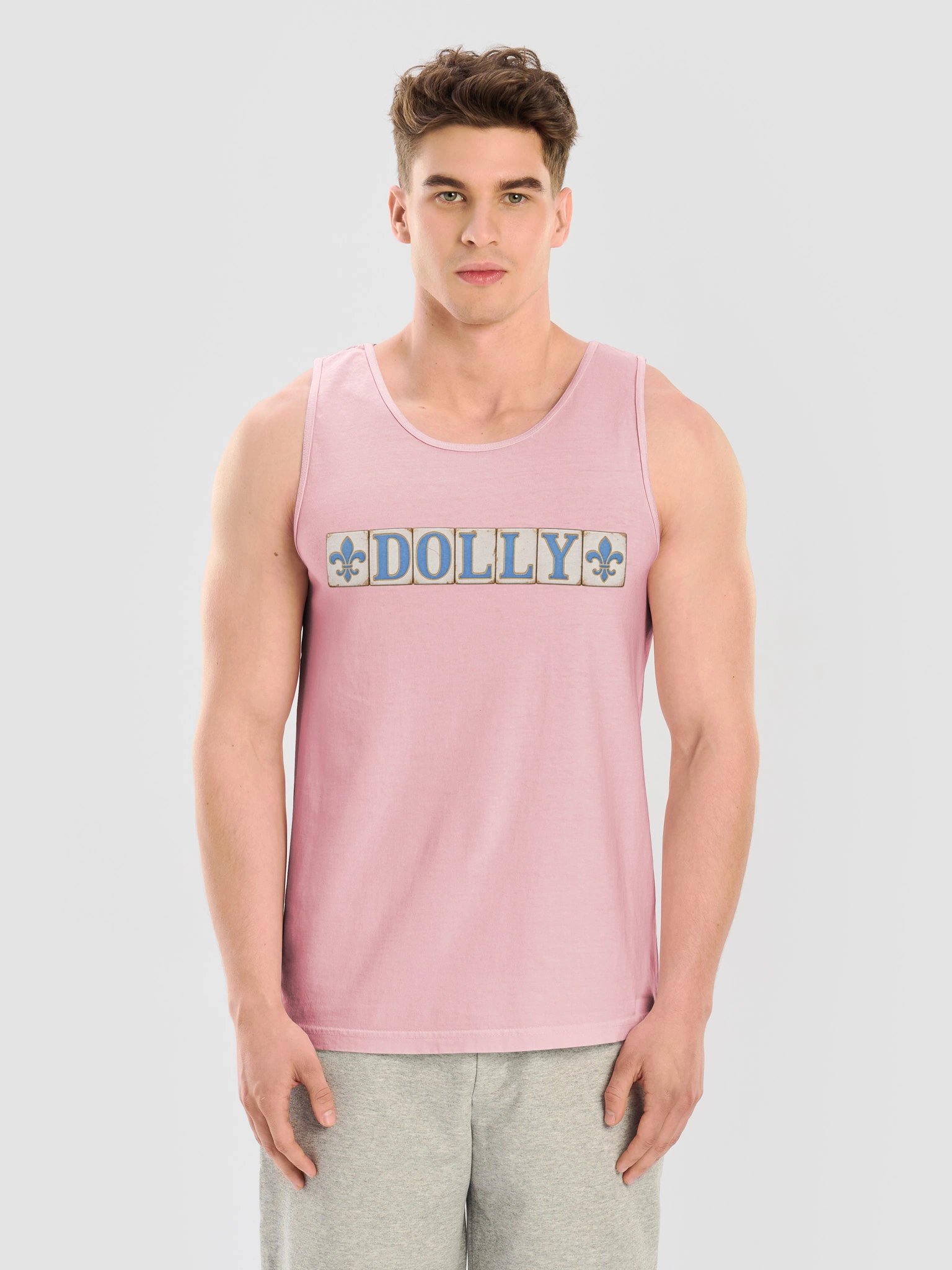Dolly New Orleans Tile Tank Top | Vintage NOLA Street Tile Inspired Dolly Parton Tank product image (73)