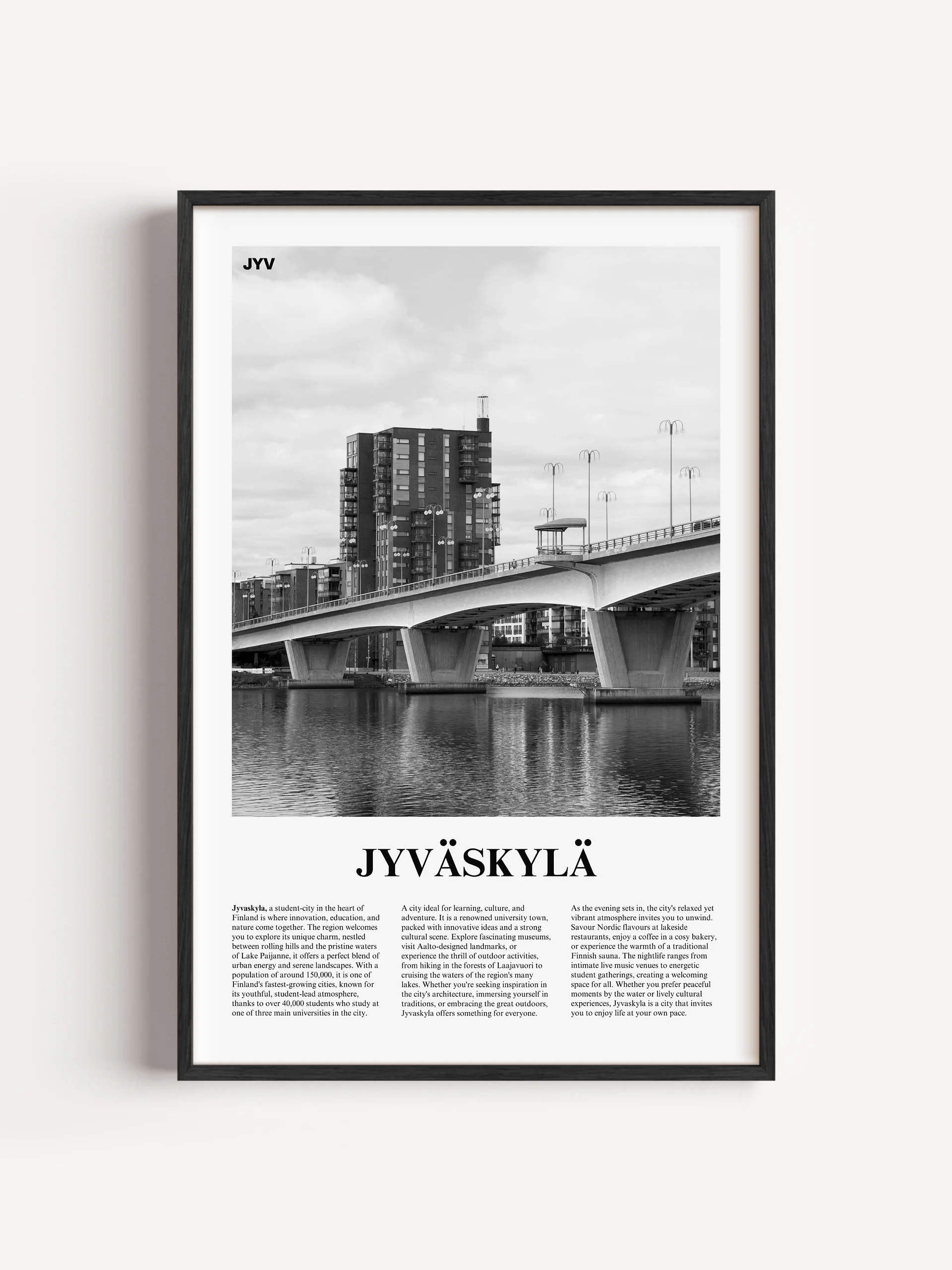 Jyvaskyla 02 Newspaper Poster product image (1)