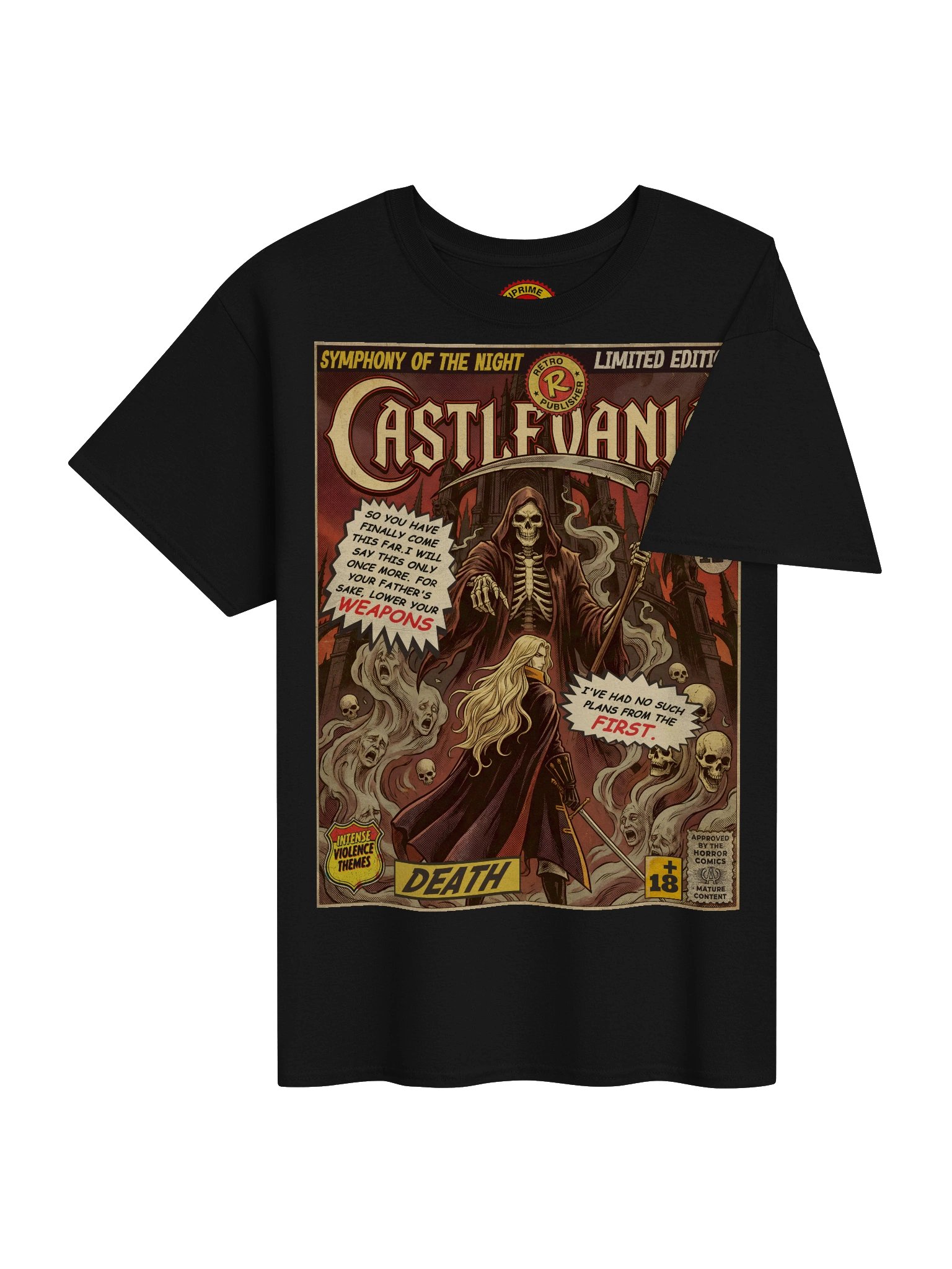 Castlevania: Symphony of the Night Comic Art T-Shirt product image (4)