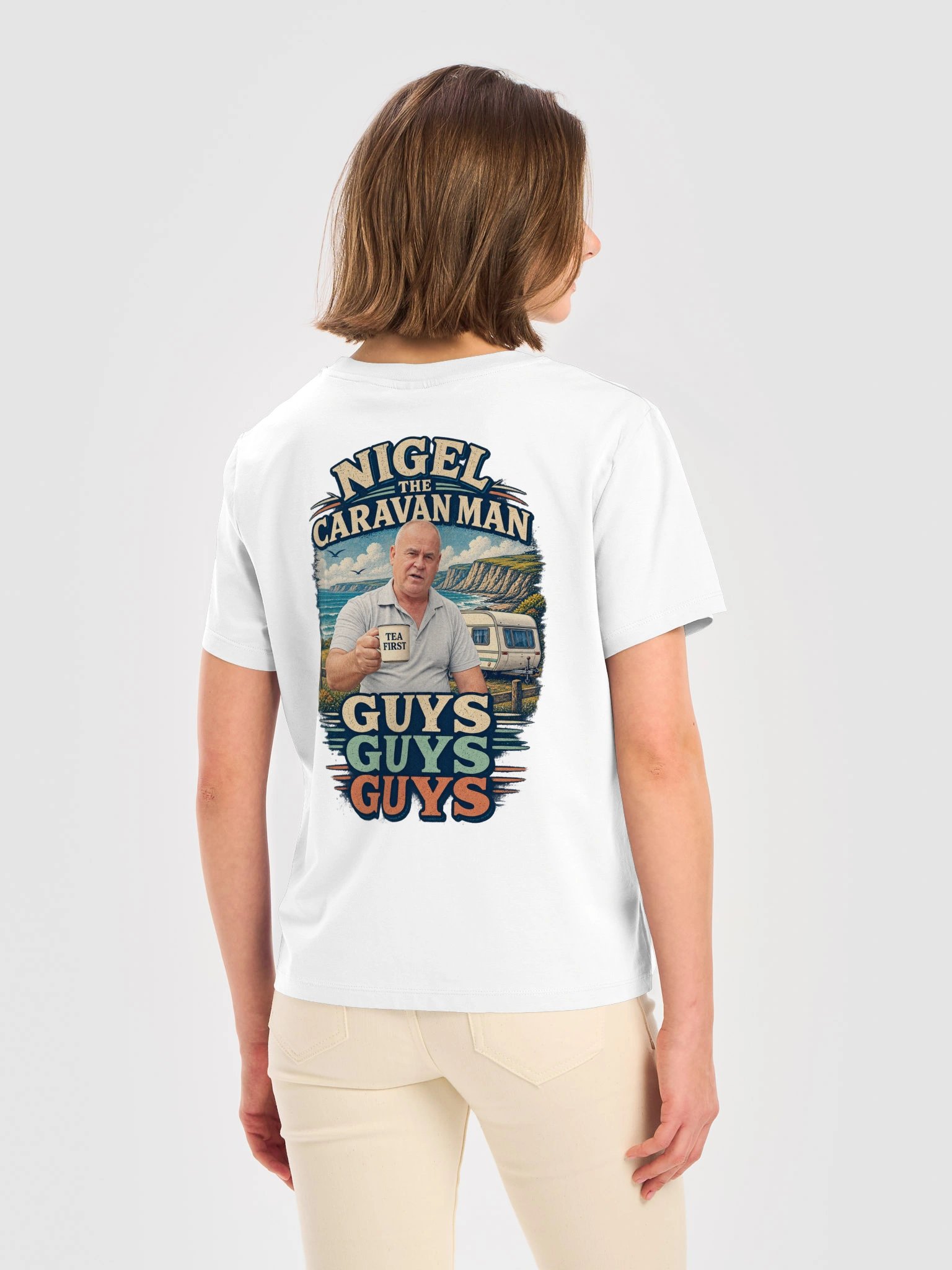 Guys Guys Guys | Women’s White Tee product image (7)