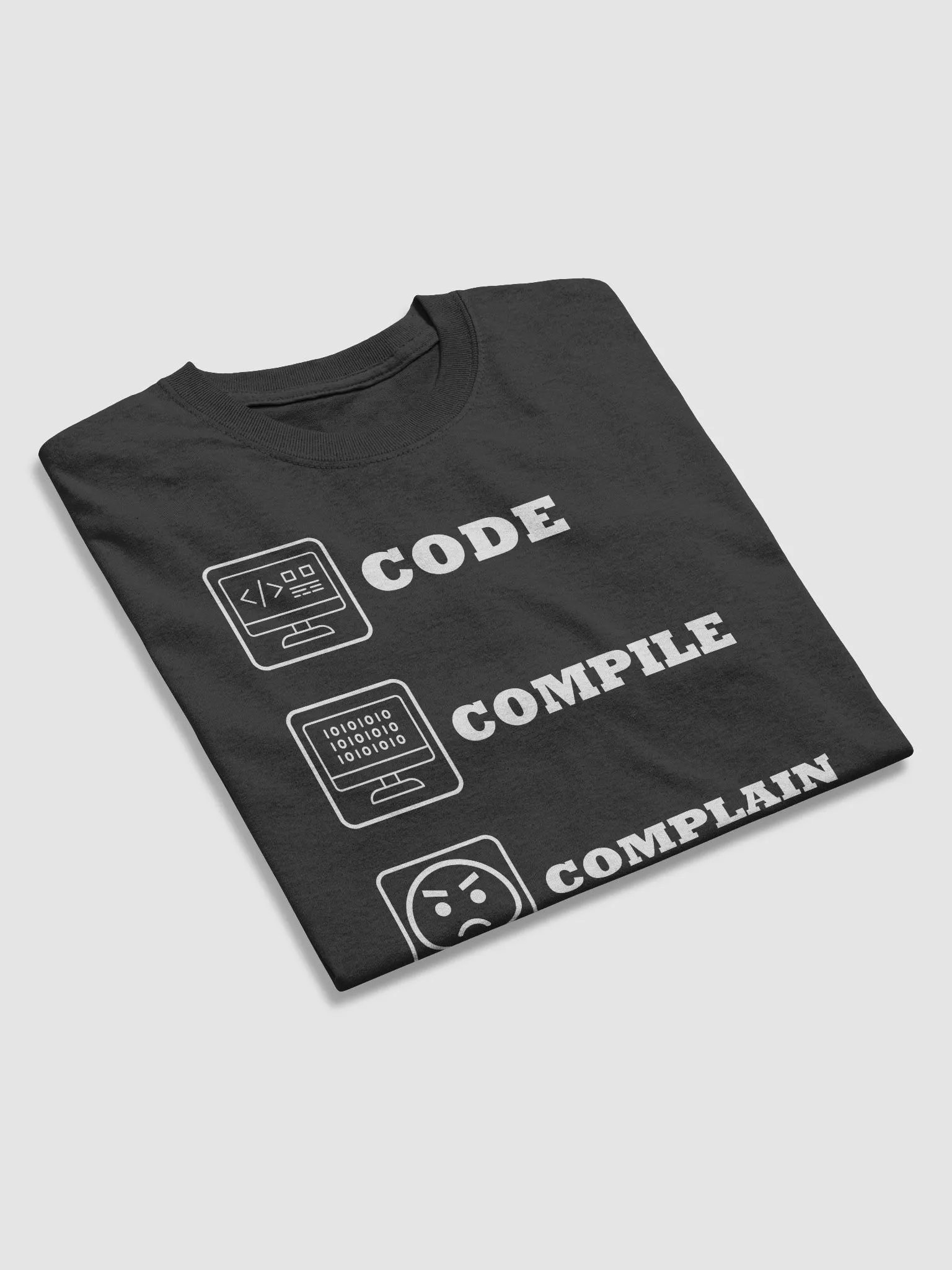 "Code, Compile, Complain, Repeat" Funny Coder T-Shirt product image (7)