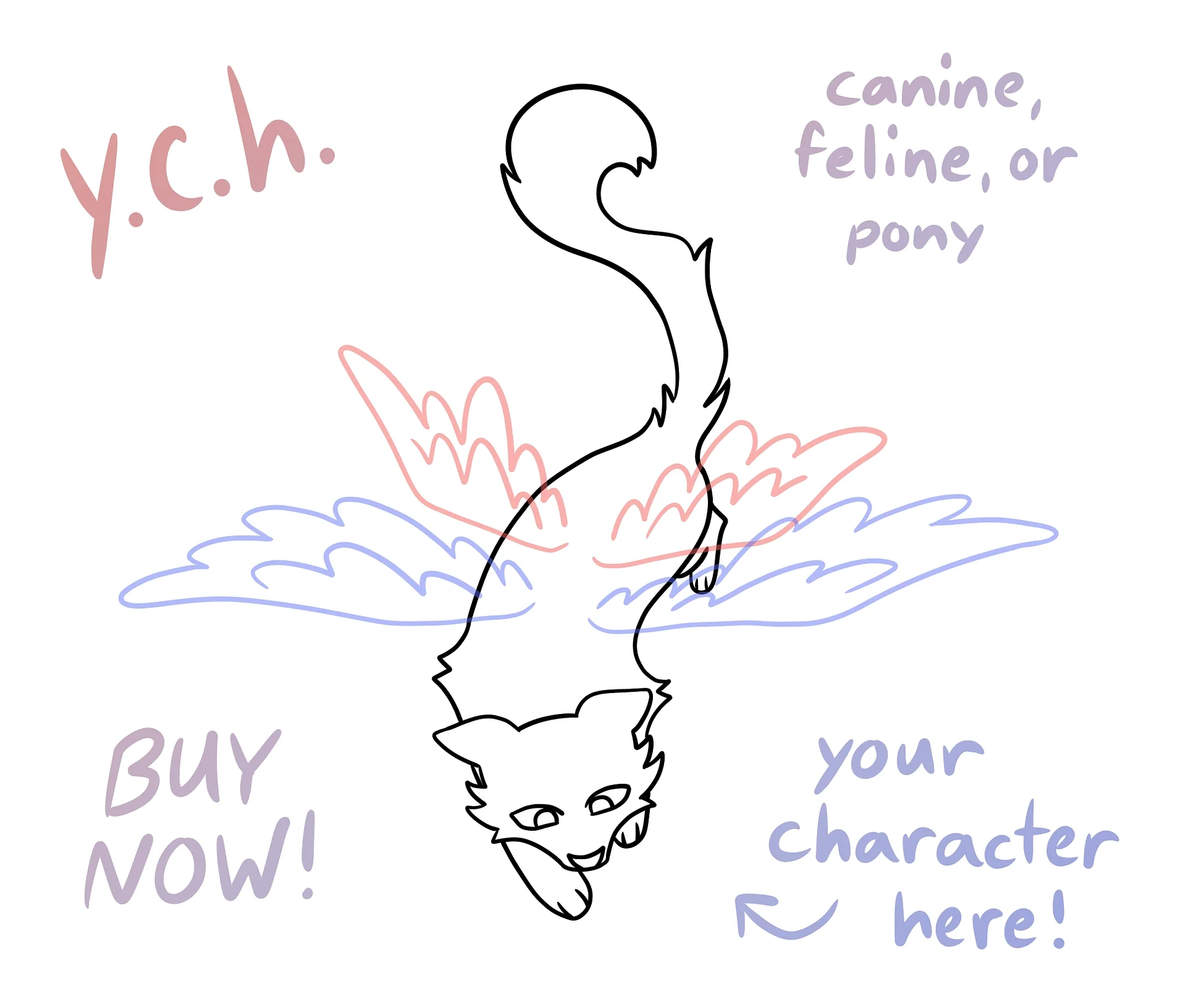 Flying YCH (Your Character Here) product image (1)