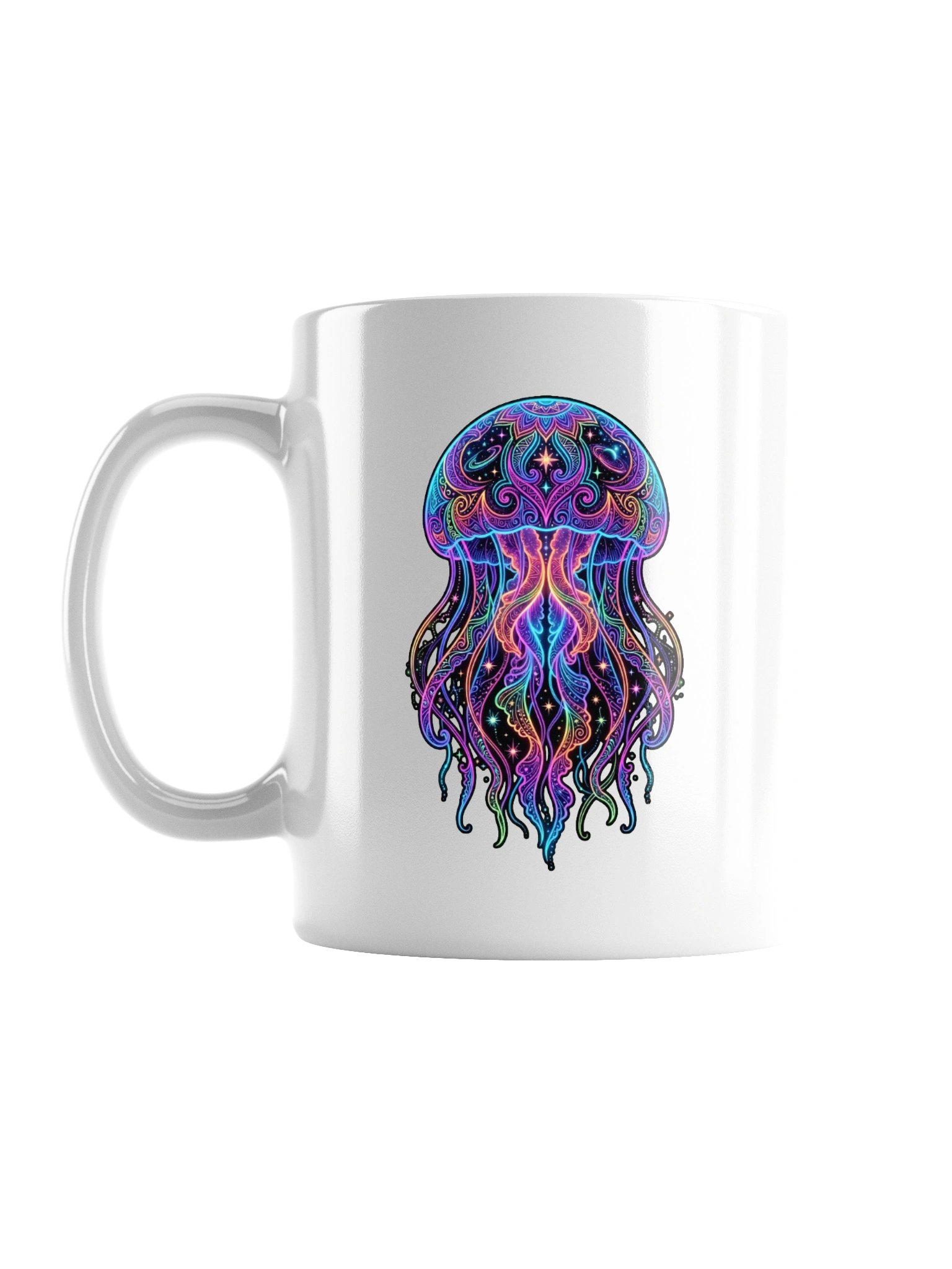 Intricate Neon Jellyfish Mug product image (2)