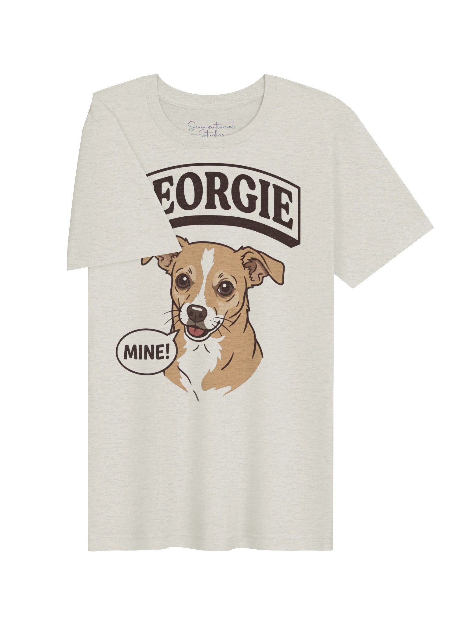 Georgie "Mine!" Possessive Chihuahua Tee | SENNSEIU product image (4)