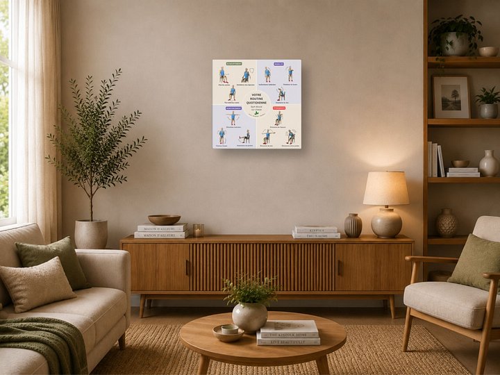 Toile « Gym douce sur chaise » – Votre routine quotidienne product image (2)