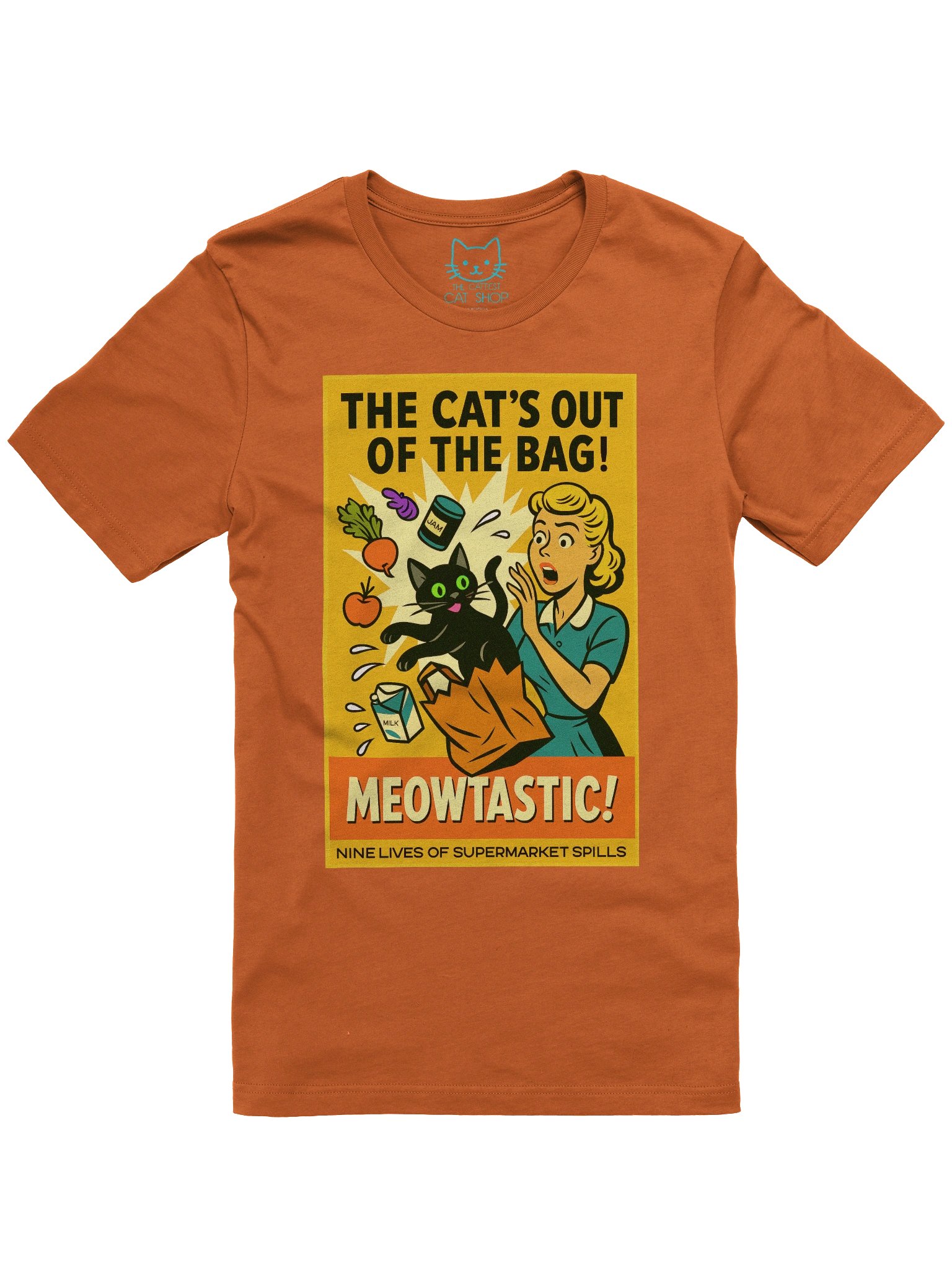 The Cat's Out of the Bag 1950's Retro Concert Tee Fit Unisex T-Shirt product image (49)