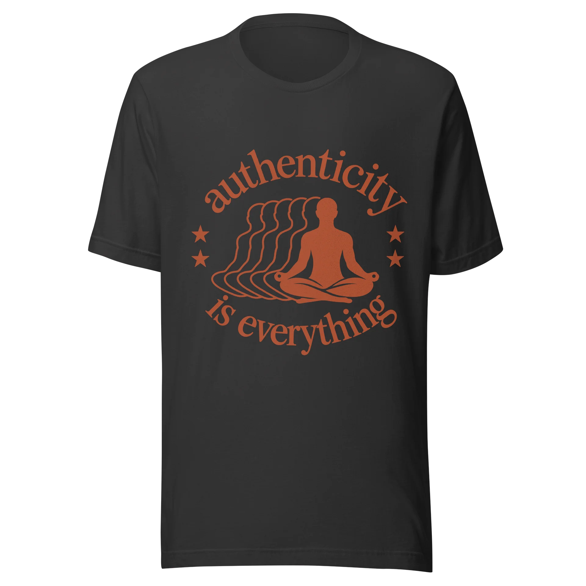 Authenticity Meditation logo tshirt product image (4)