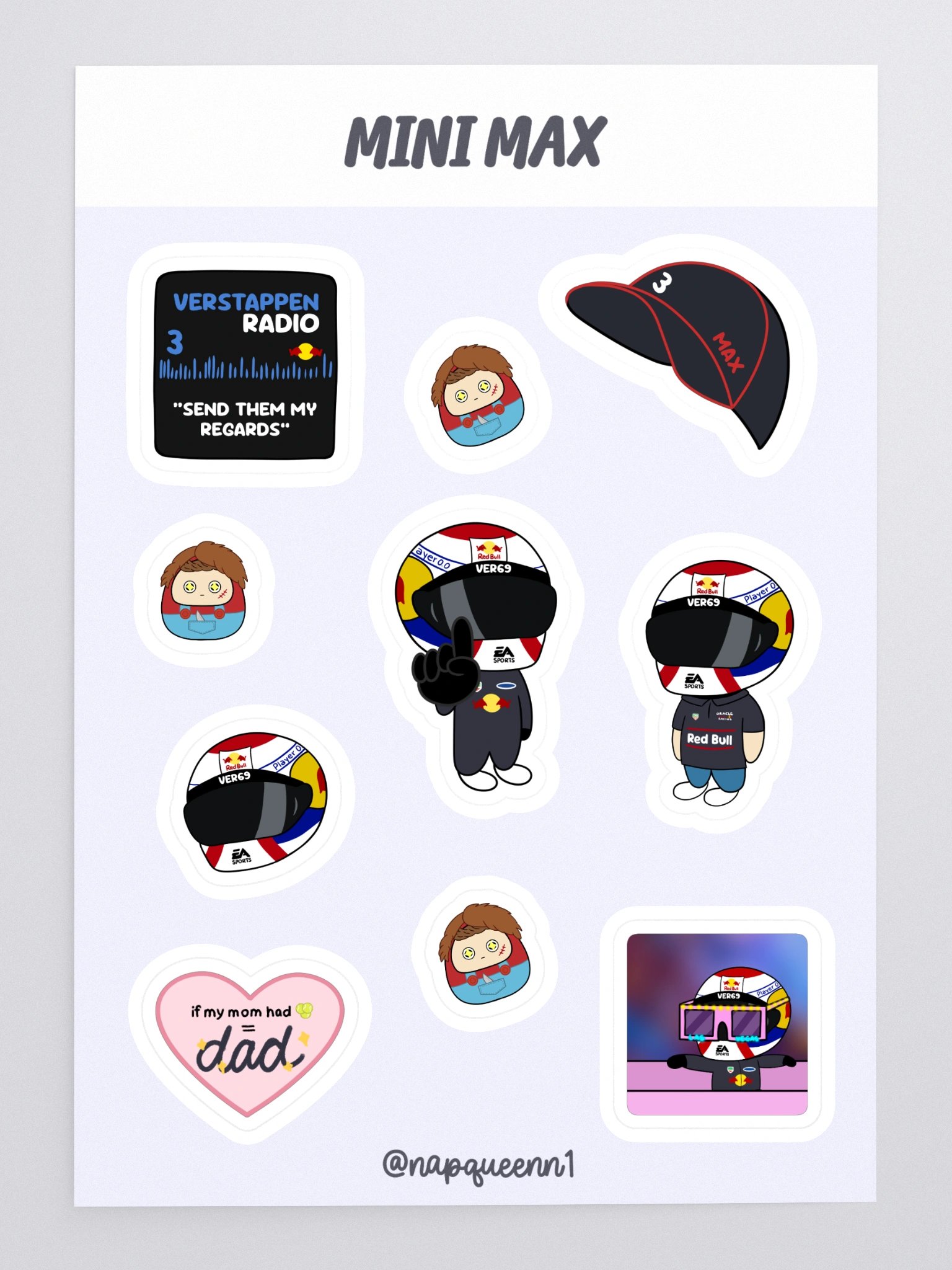 Max Verstappen - Sticker Sheet product image (3)