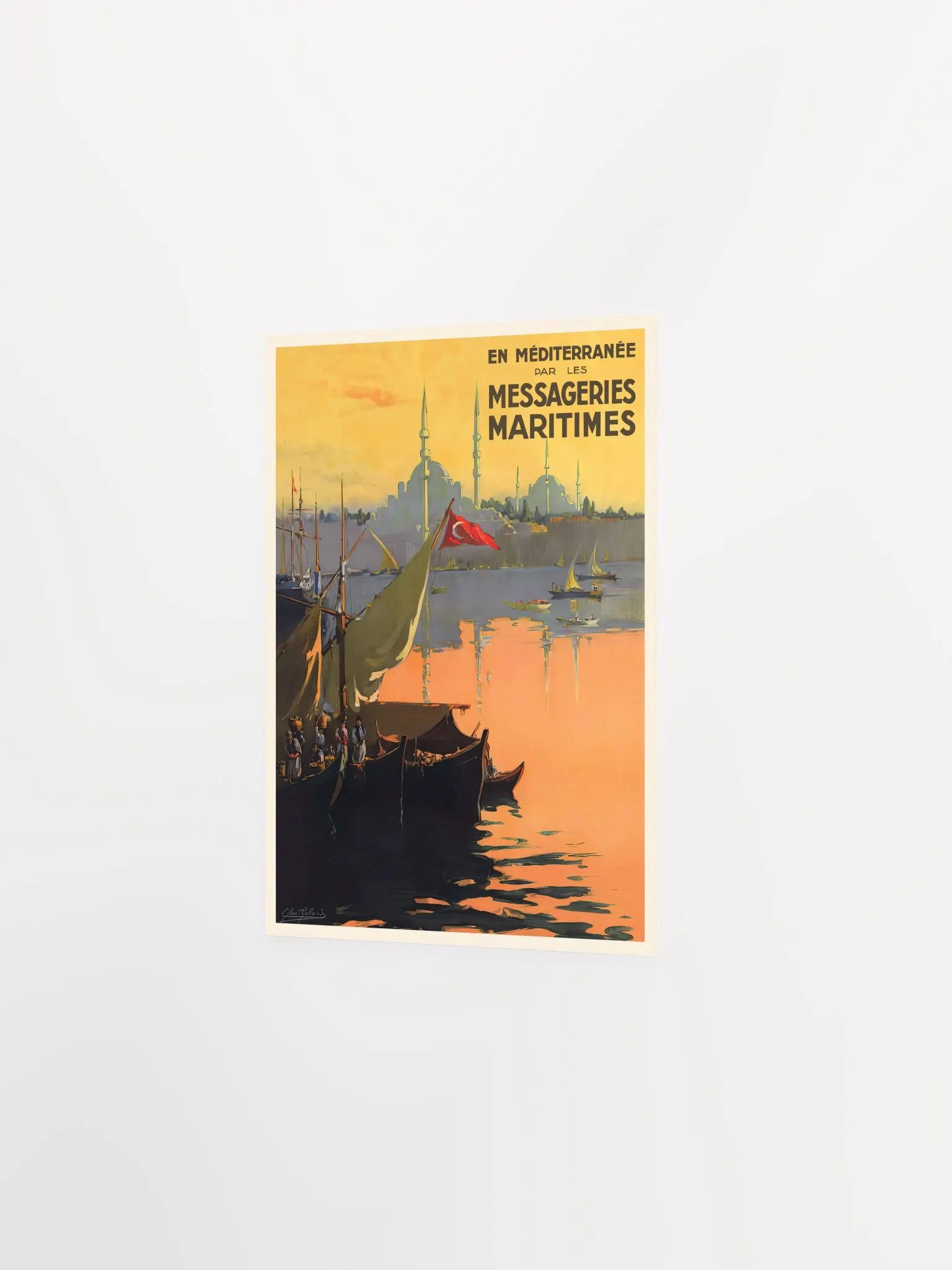 Istanbul, Turkey, 1910s — retro vintage travel poster product image (7)