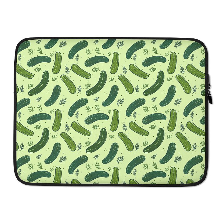 Dill Pickles Pattern Laptop Sleeve product image (2)