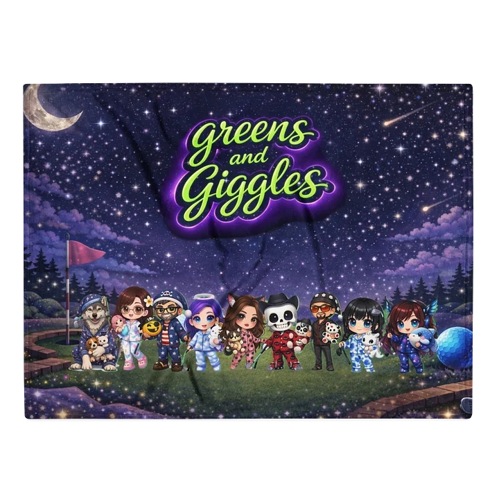 Greens & Giggles Throw Blanket product image (2)
