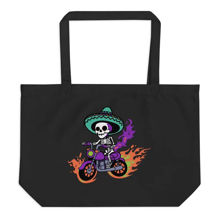 Bone to be Wild Colorful Organic Cotton Tote product image (1)