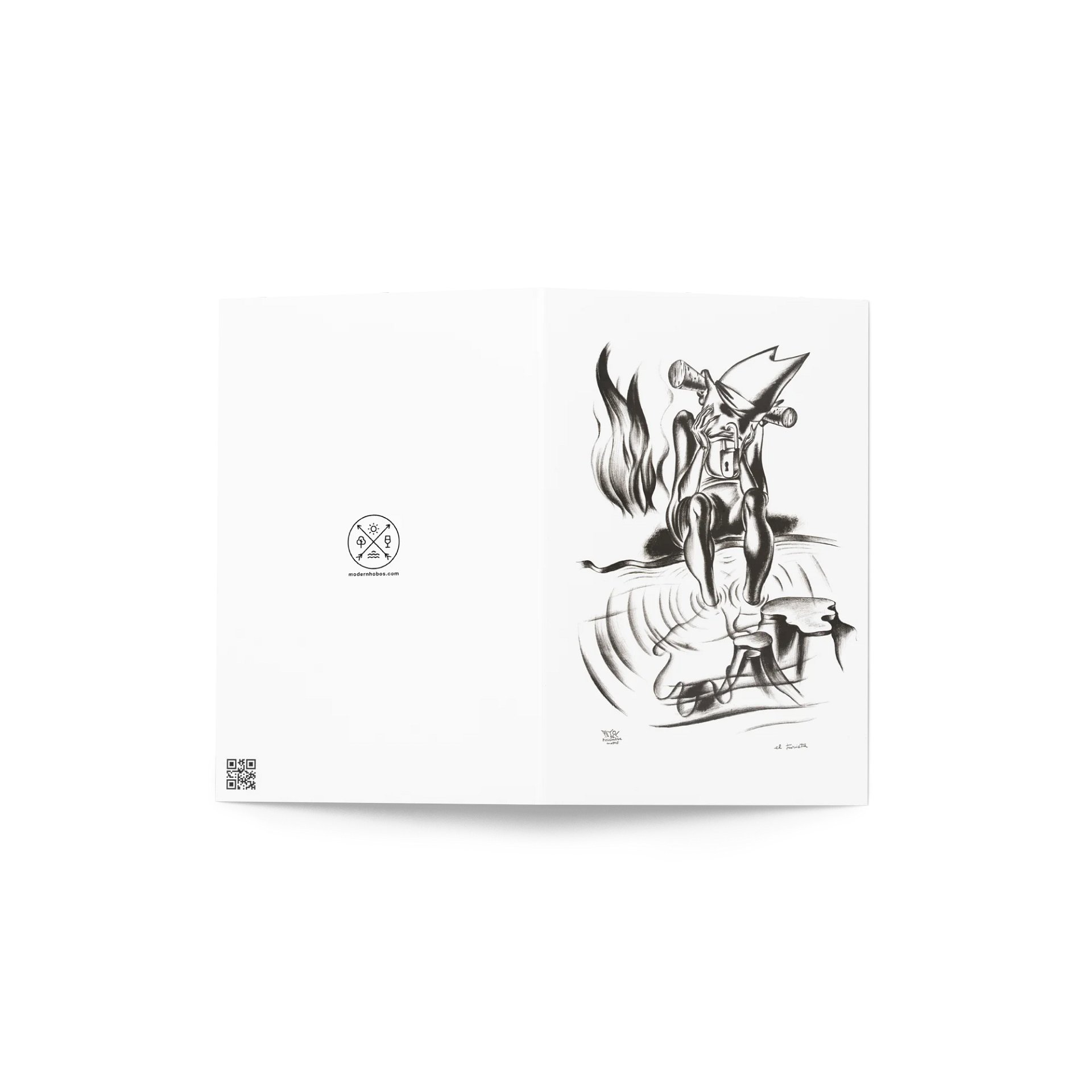 The Tourist Blank Greeting Card product image (3)