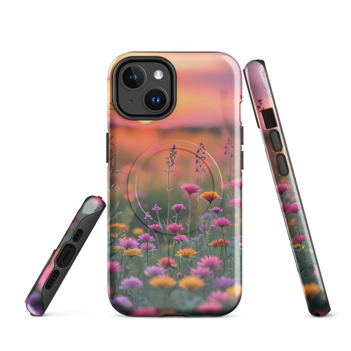 Sunset Blossom Tough Magnetic MagSafe® iPhone® 14, 15, 16, 17, Pro, Pro Max, Plus Cases. product image (1)