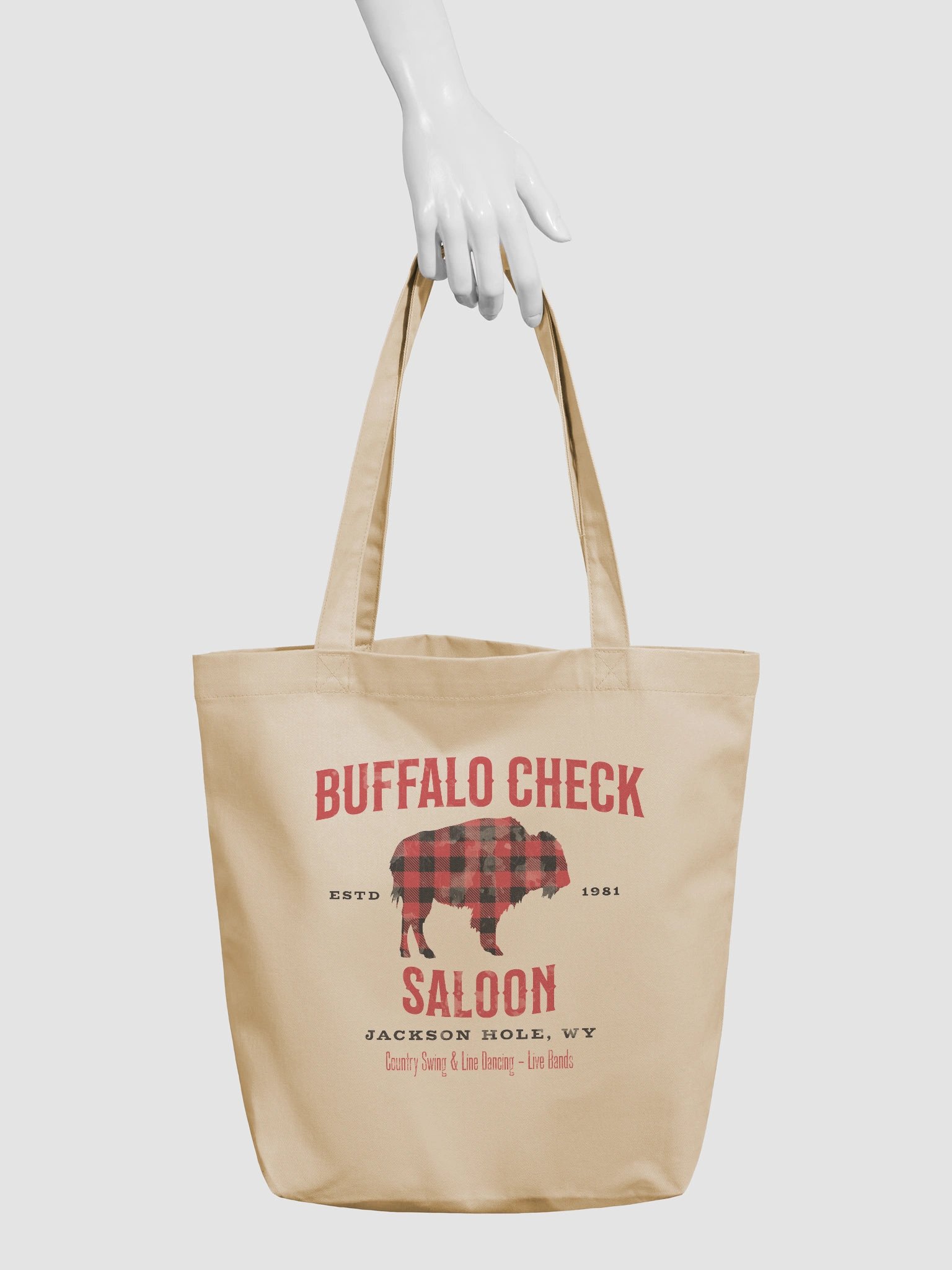 Buffalo Check Saloon • Canvas Tote product image (3)