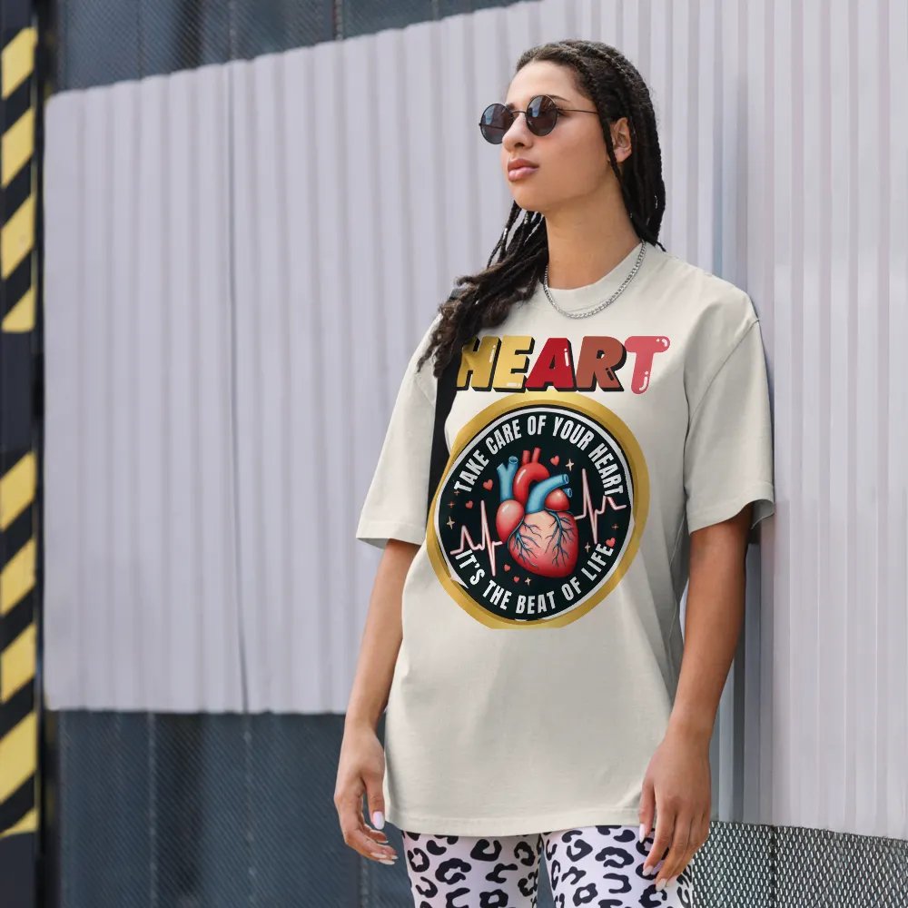Heartbeat Emblem Oversized Tee product image (22)