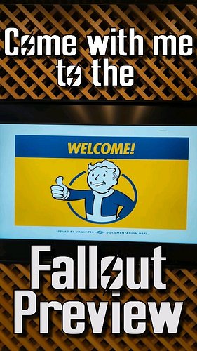 Come with me to an early preview of the #Fallout show on Prime. they had some fantastic props laying around the Samsung KX sh...