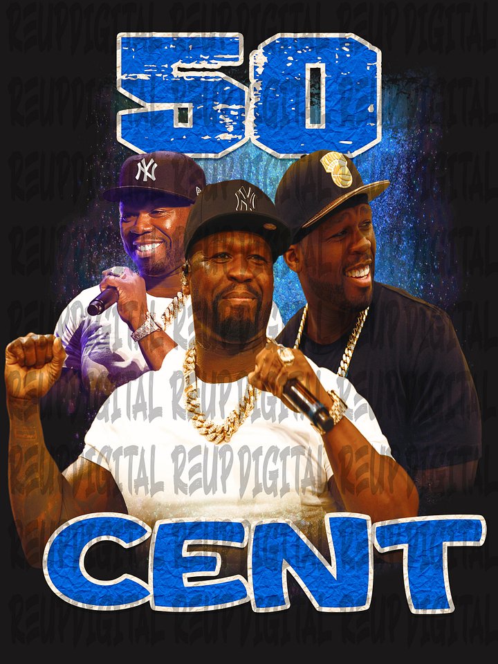 50 CENT BOOTLEG STYLE PNG product image (1)